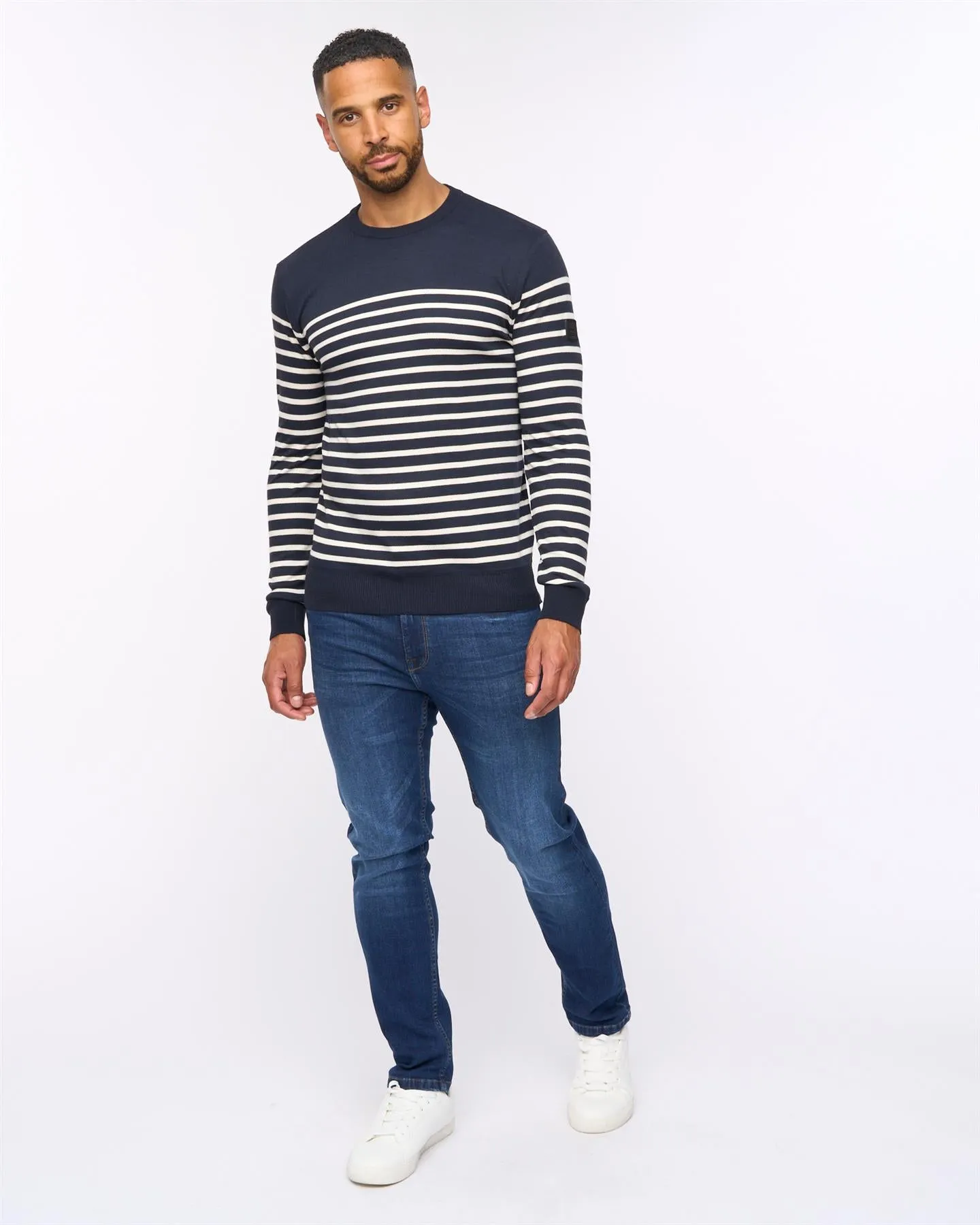 Howland Crew Neck Jumper Navy sold by Bewley and Ritch product image thumbnail 3