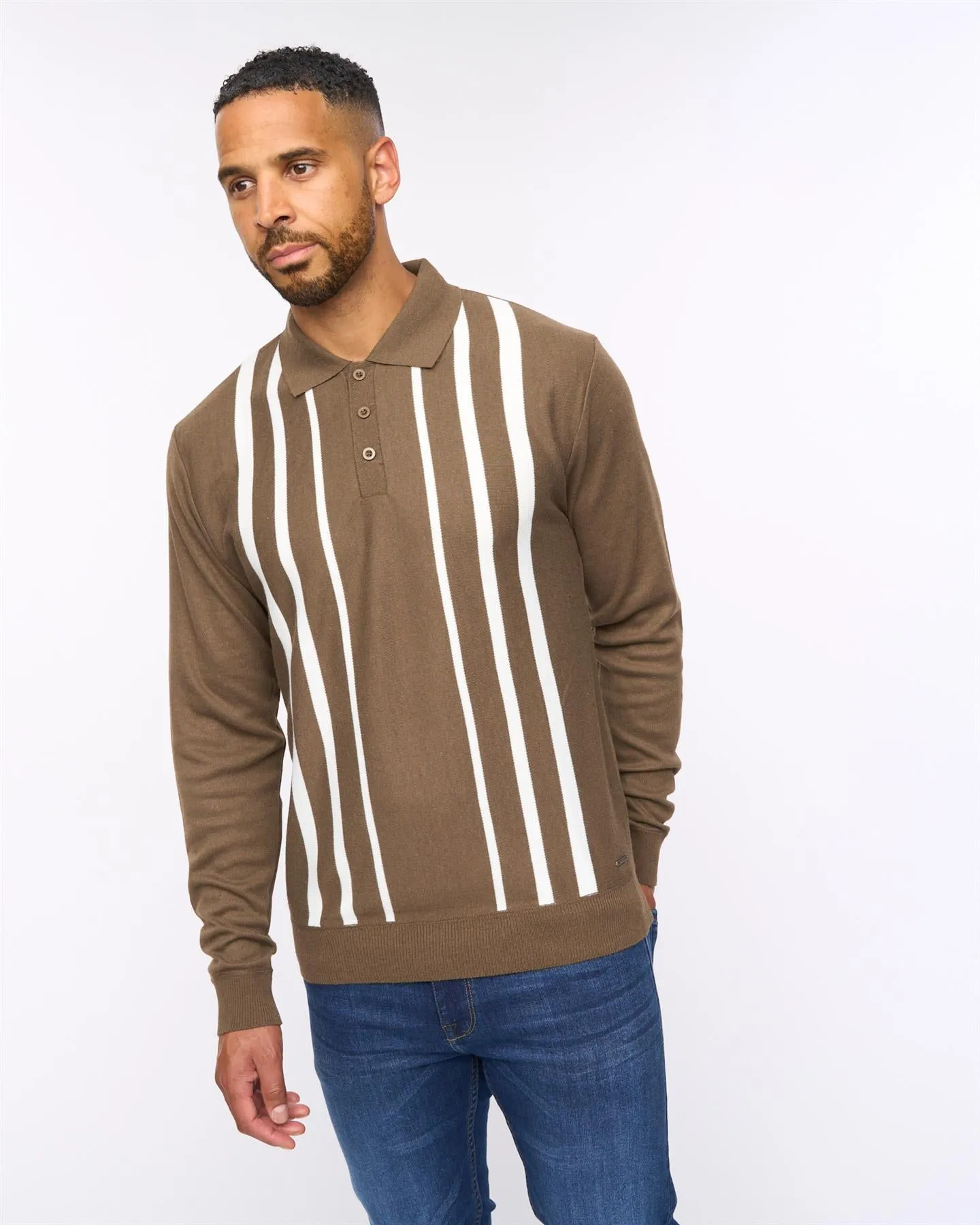 Stalwart Knit Polo Dark Taupe sold by Bewley and Ritch product image thumbnail 2