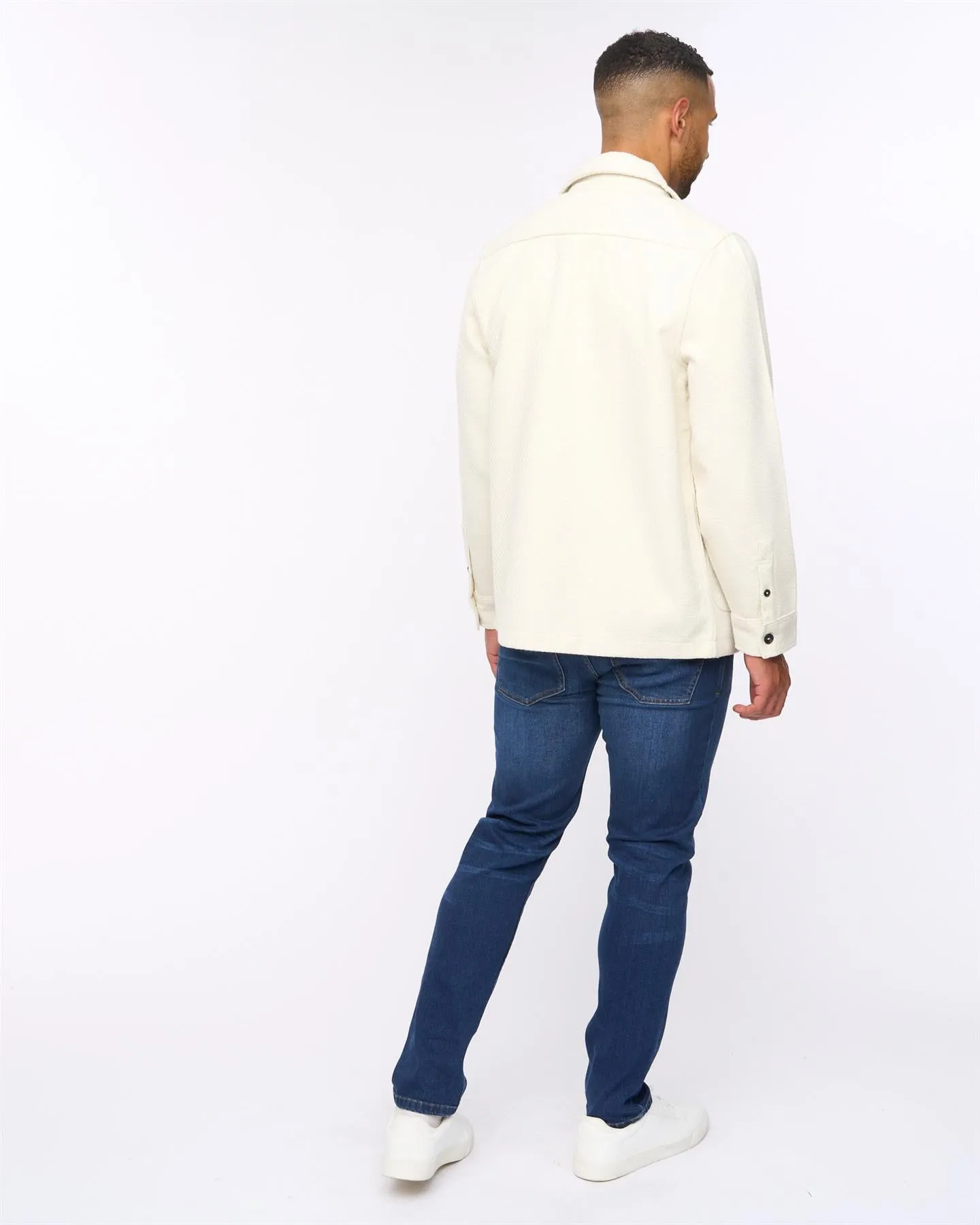 Haynerson Textured Overshirt Ecru sold by Bewley and Ritch product image thumbnail 4