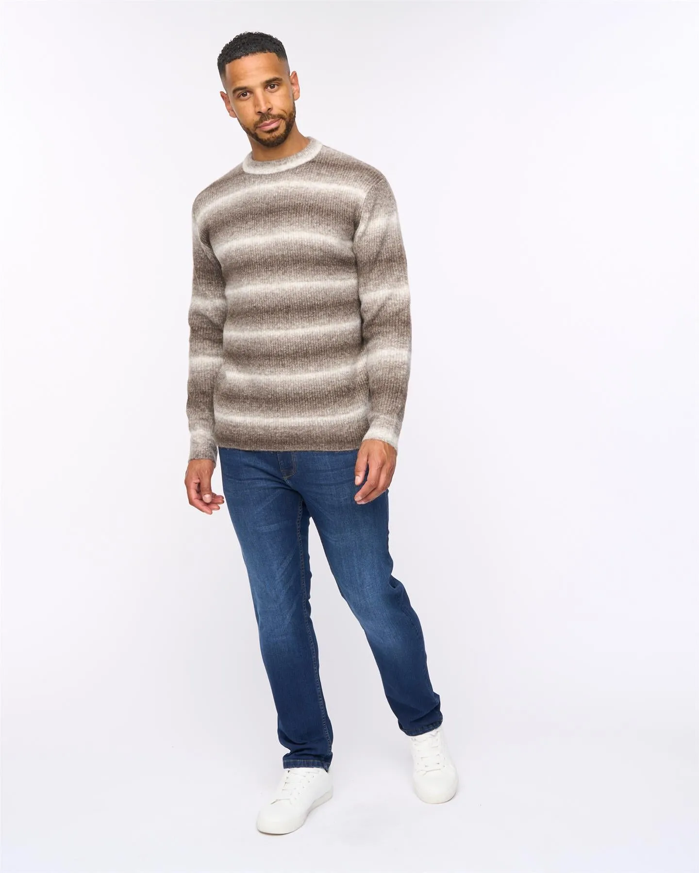 Ormonde Ombre Spacedye Jumper Taupe sold by Bewley and Ritch product image thumbnail 3