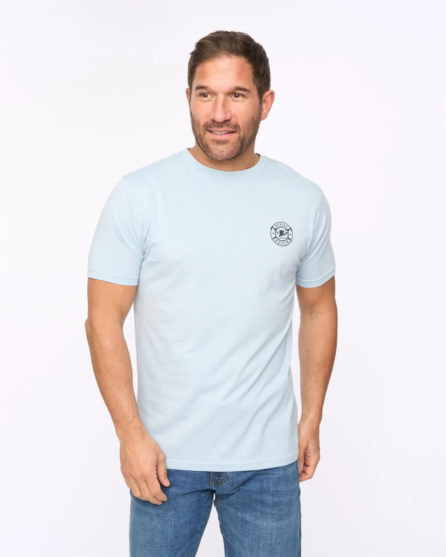 Arkley T-Shirt Light Blue sold by Bewley and Ritch