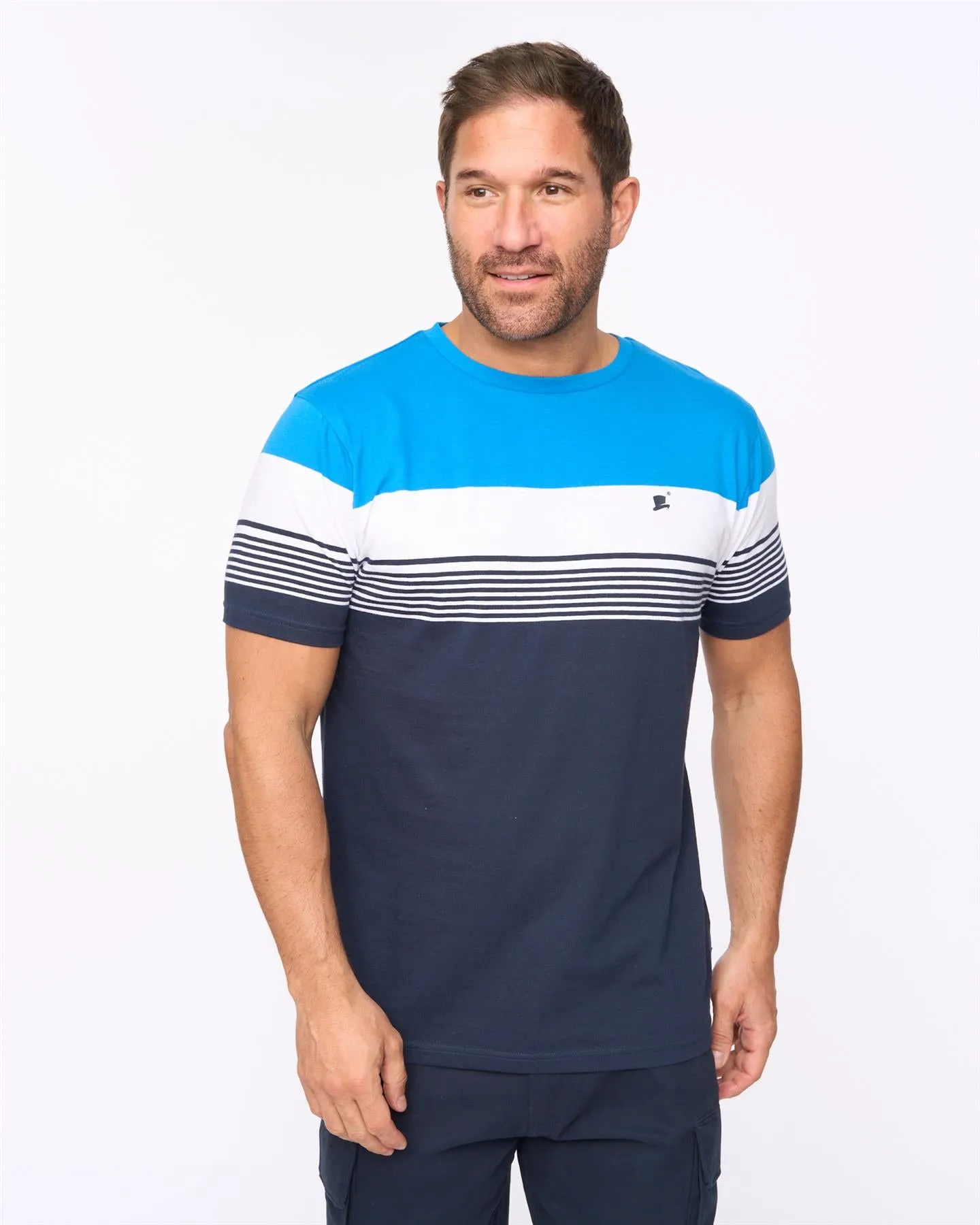 Portmen T-Shirt Navy sold by Bewley and Ritch