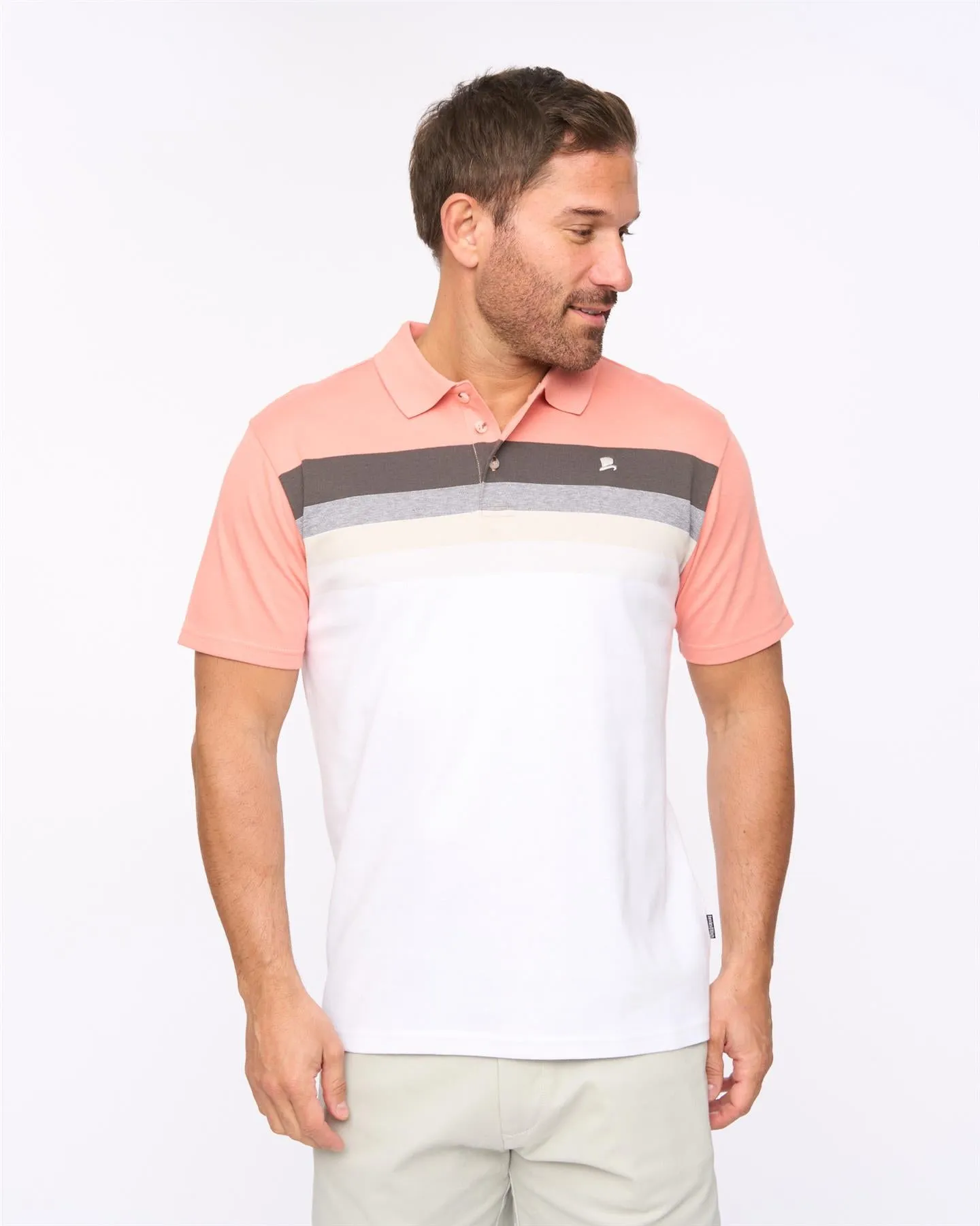 Danson Polo Coral sold by Bewley and Ritch product image thumbnail 2
