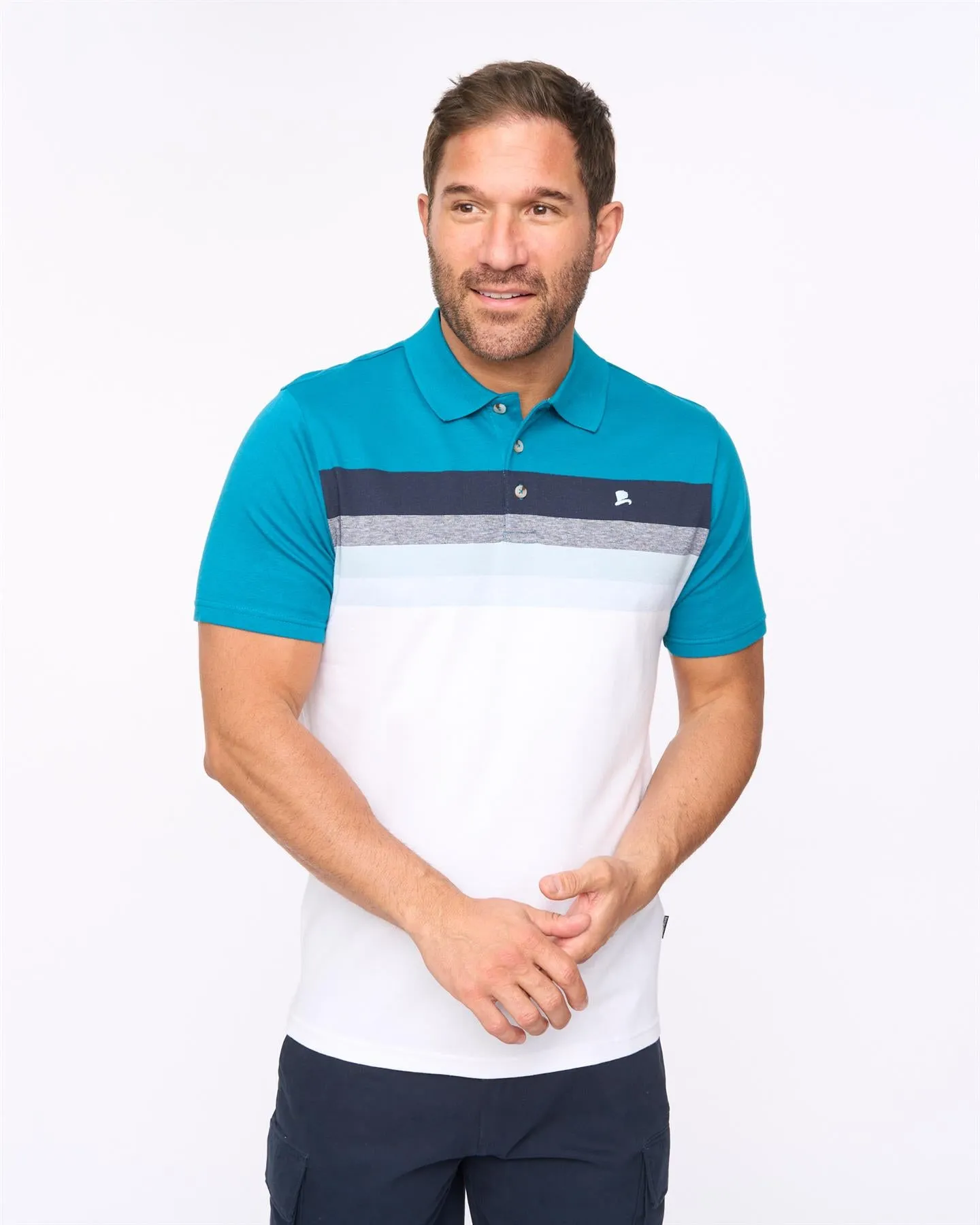 Danson Polo Deep Blue sold by Bewley and Ritch product image thumbnail 2