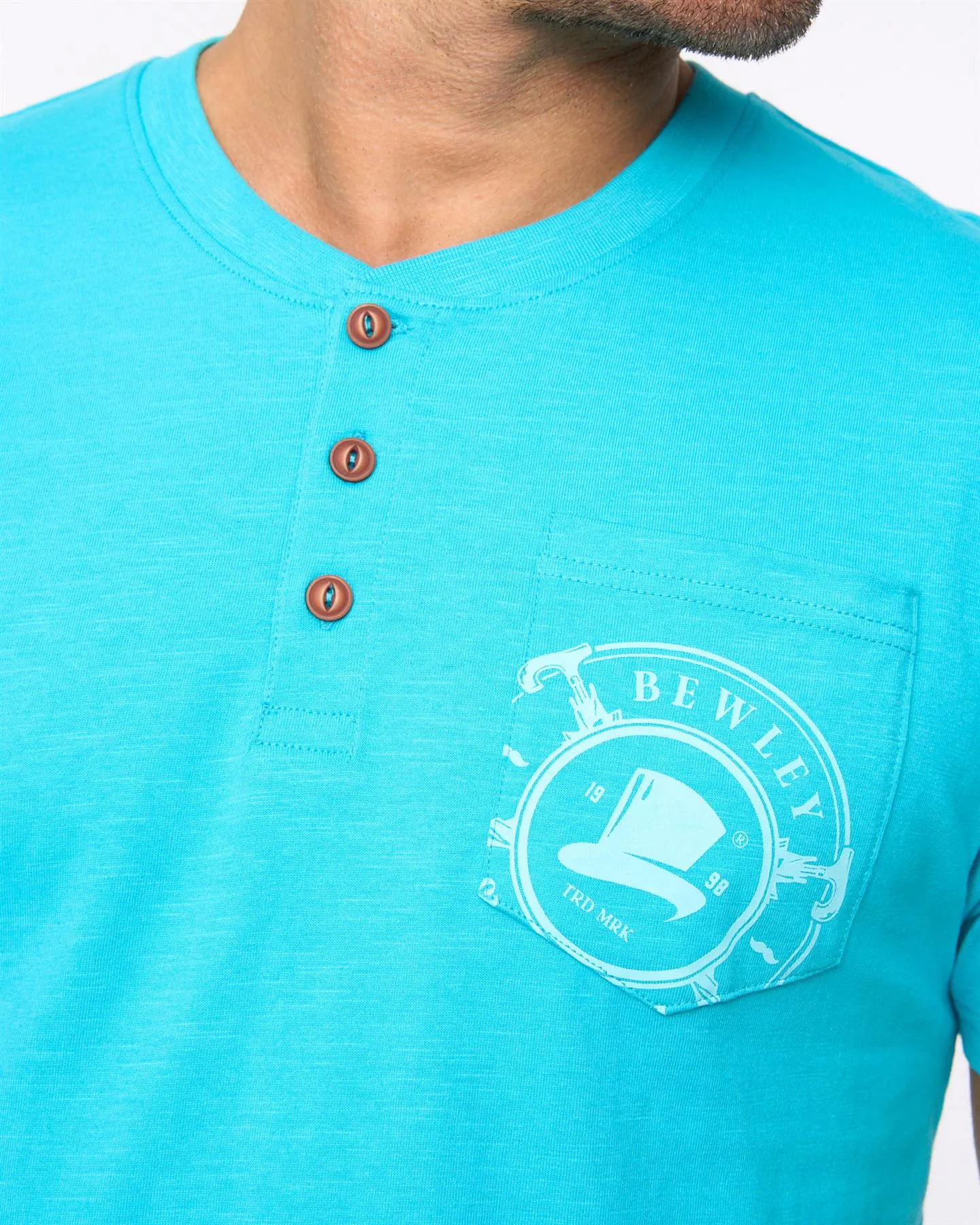 Garside T-Shirt Turquoise sold by Bewley and Ritch product image thumbnail 5