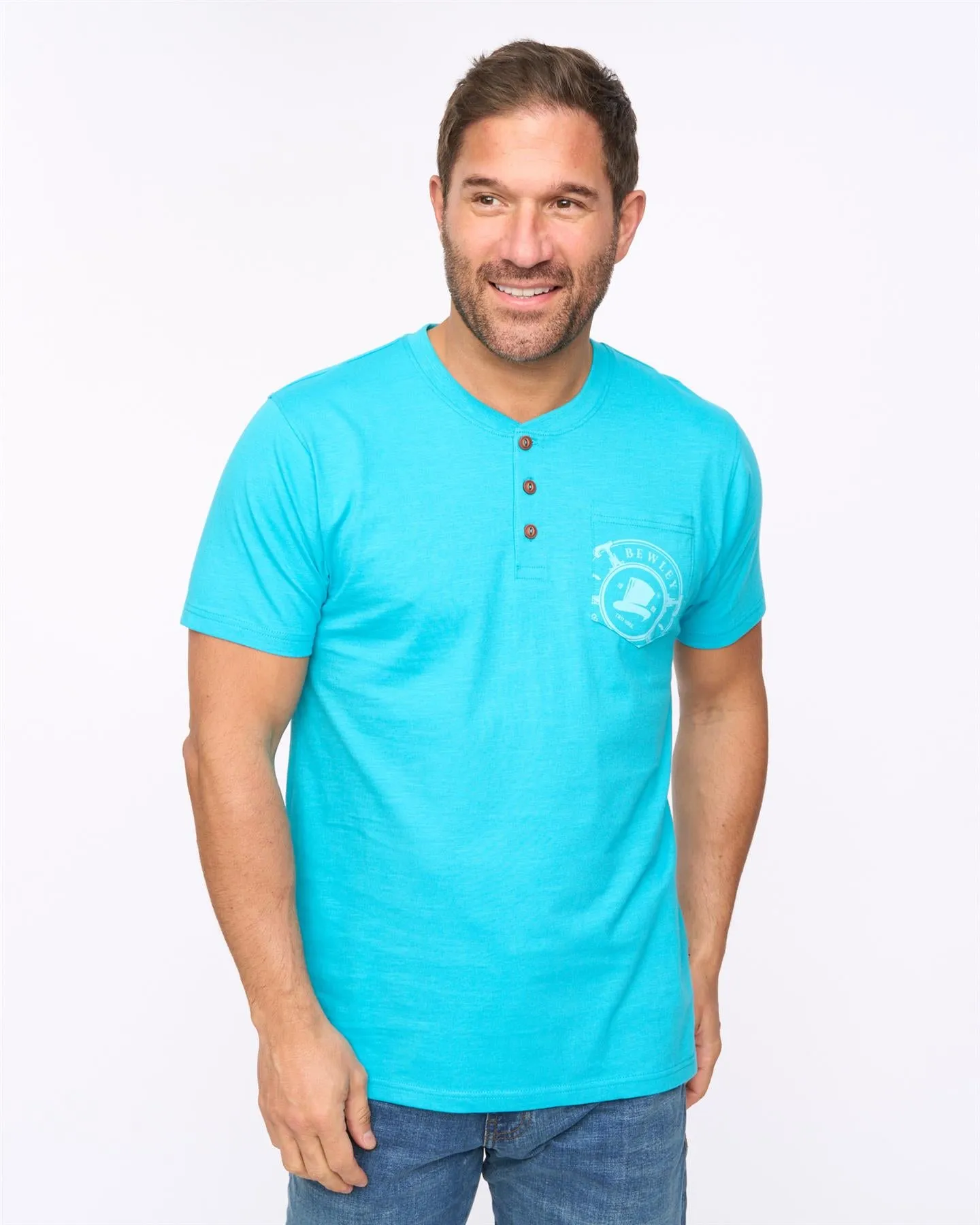 Garside T-Shirt Turquoise sold by Bewley and Ritch product image thumbnail 2