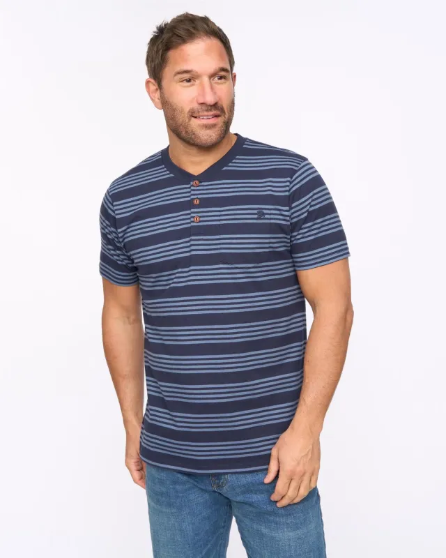 Brigman T-Shirt Navy made by Bewley and Ritch