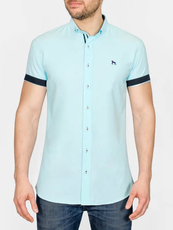 Galand Short Sleeve Shirt Mint sold by Bewley and Ritch