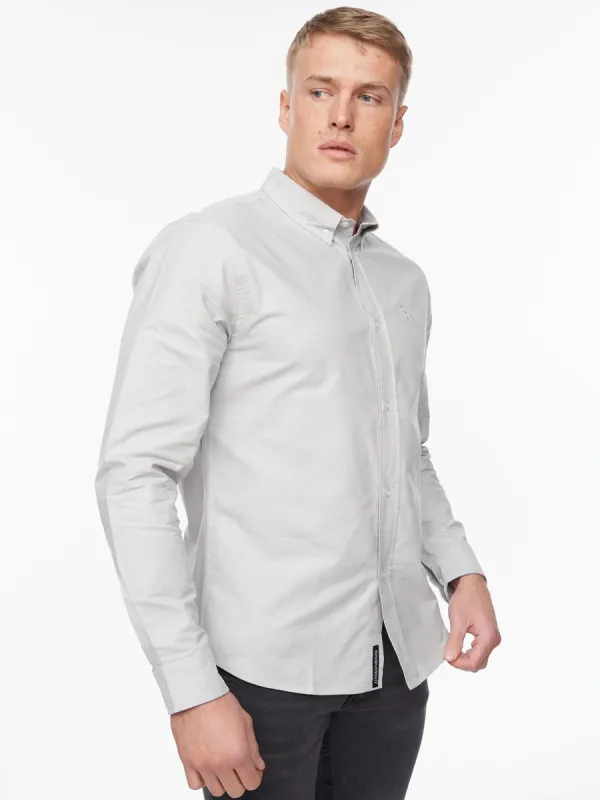 Ervin Oxford Shirt Light Grey sold by Bewley and Ritch