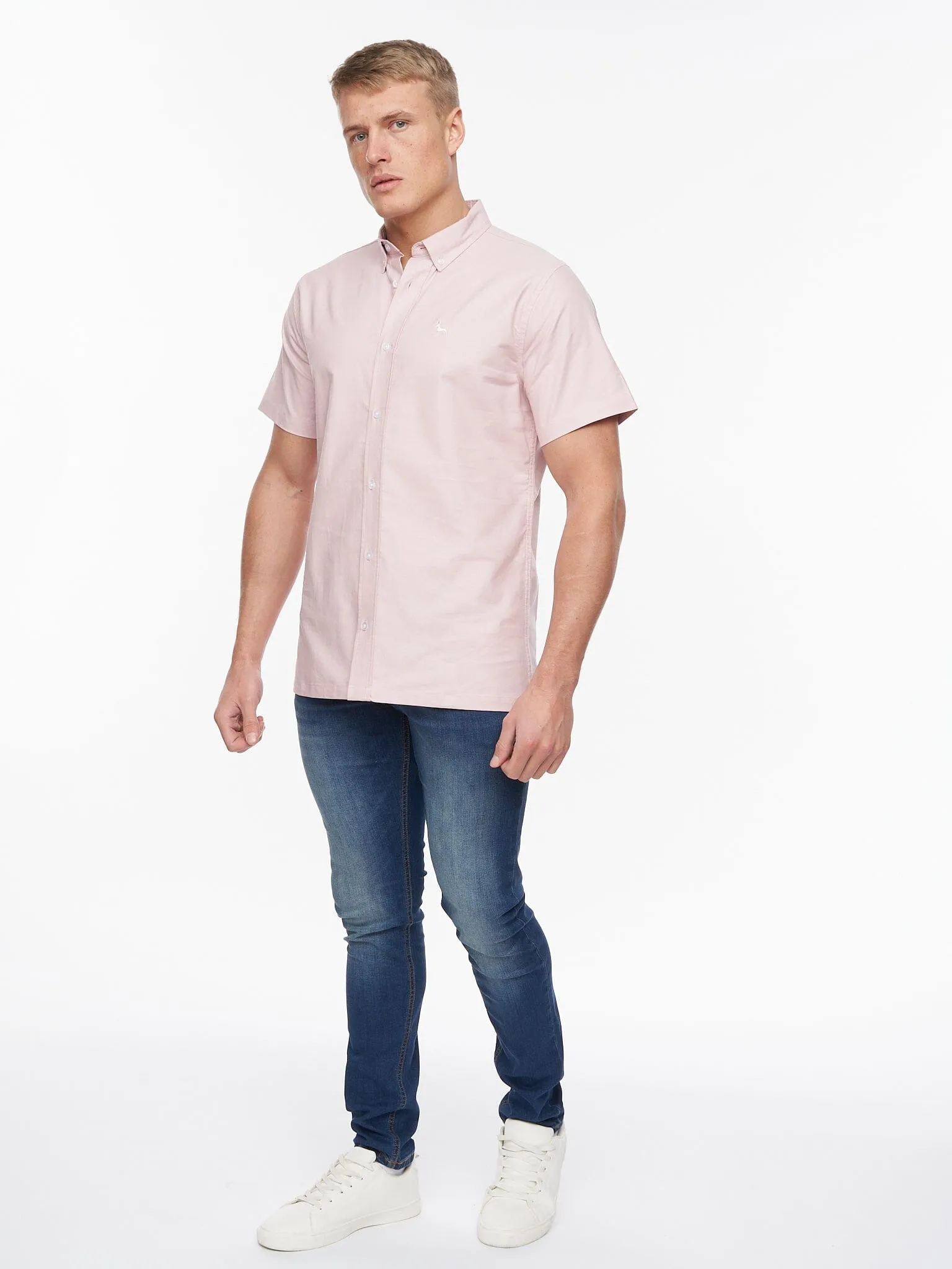 Balton Short Sleeve Oxford Shirt Light Pink sold by Bewley and Ritch product image thumbnail 2