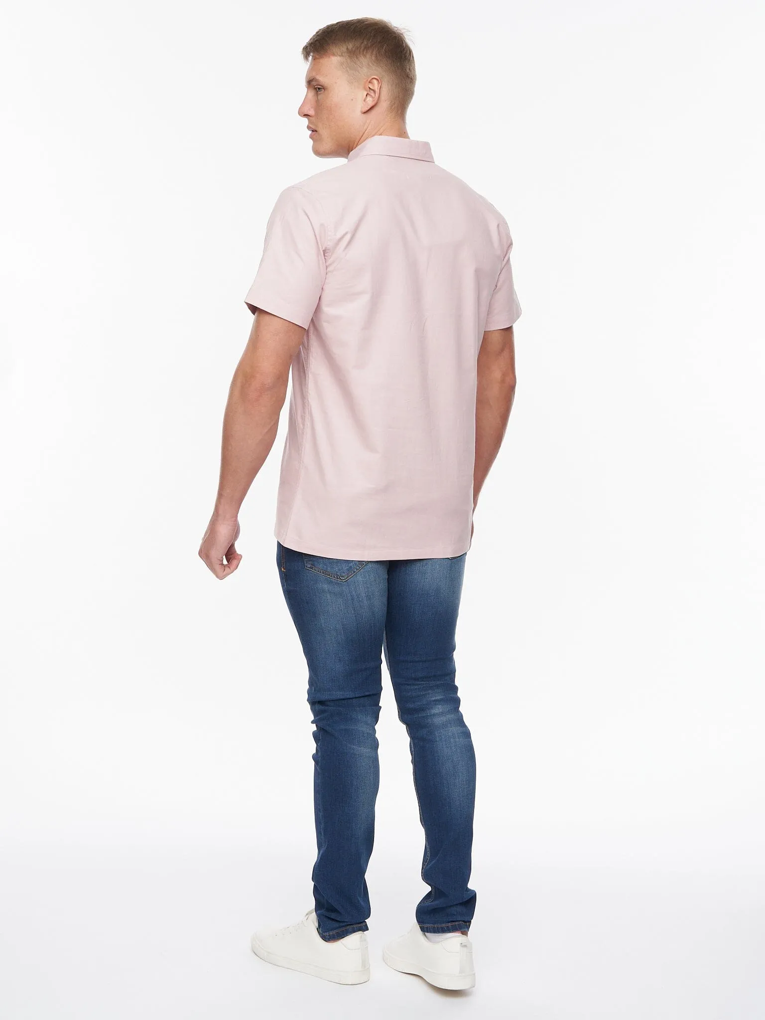 Balton Short Sleeve Oxford Shirt Light Pink sold by Bewley and Ritch product image thumbnail 4