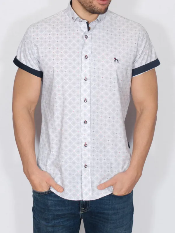 Delah Short Sleeve Shirt White sold by Bewley and Ritch