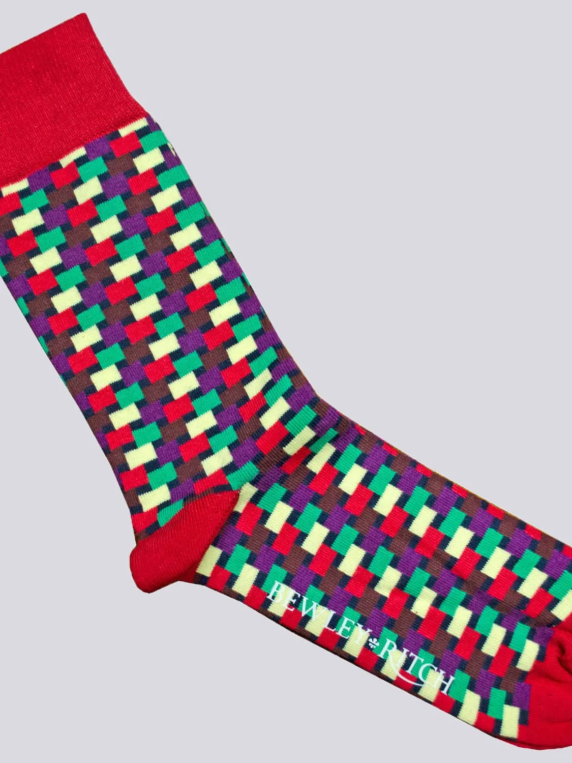 Vasili Socks 3pk Blue/Orange/Red sold by Bewley and Ritch product image thumbnail 4