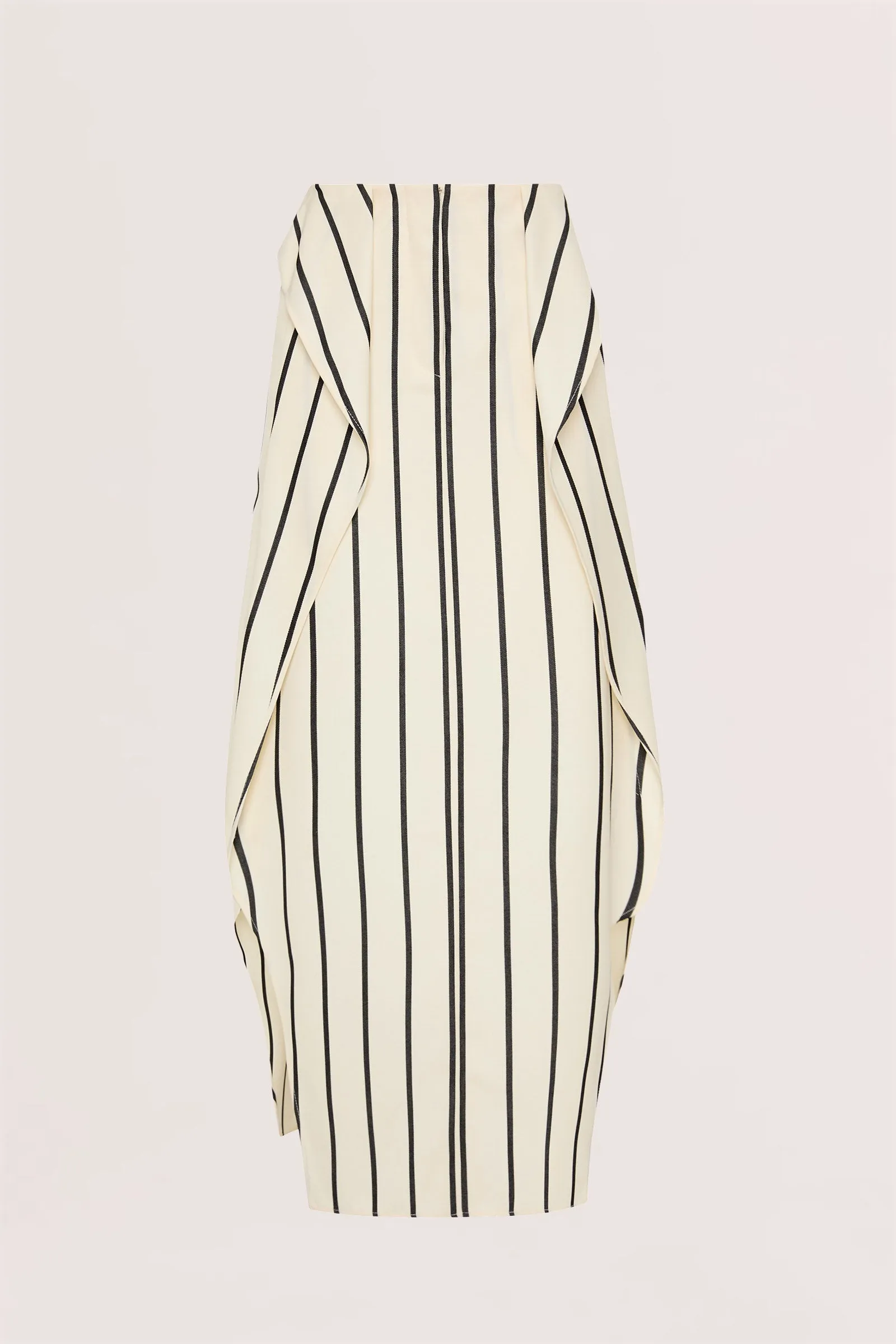 ECRU STRIPE TWILL IMPINGE SKIRT sold by Bianca Spender product image thumbnail 2