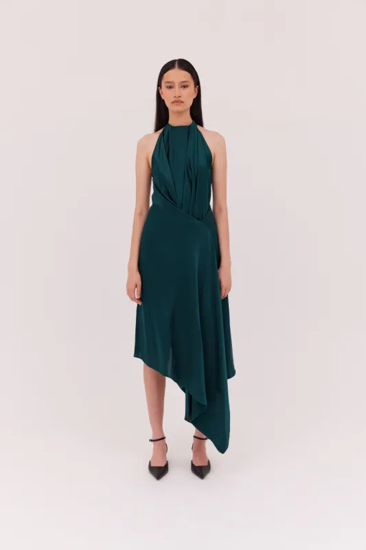 PETROL SILK ISABELLA DRESS sold by Bianca Spender
