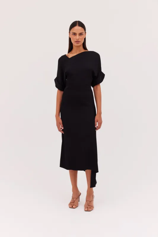 BLACK SATIN CREPE PALOMA DRESS sold by Bianca Spender
