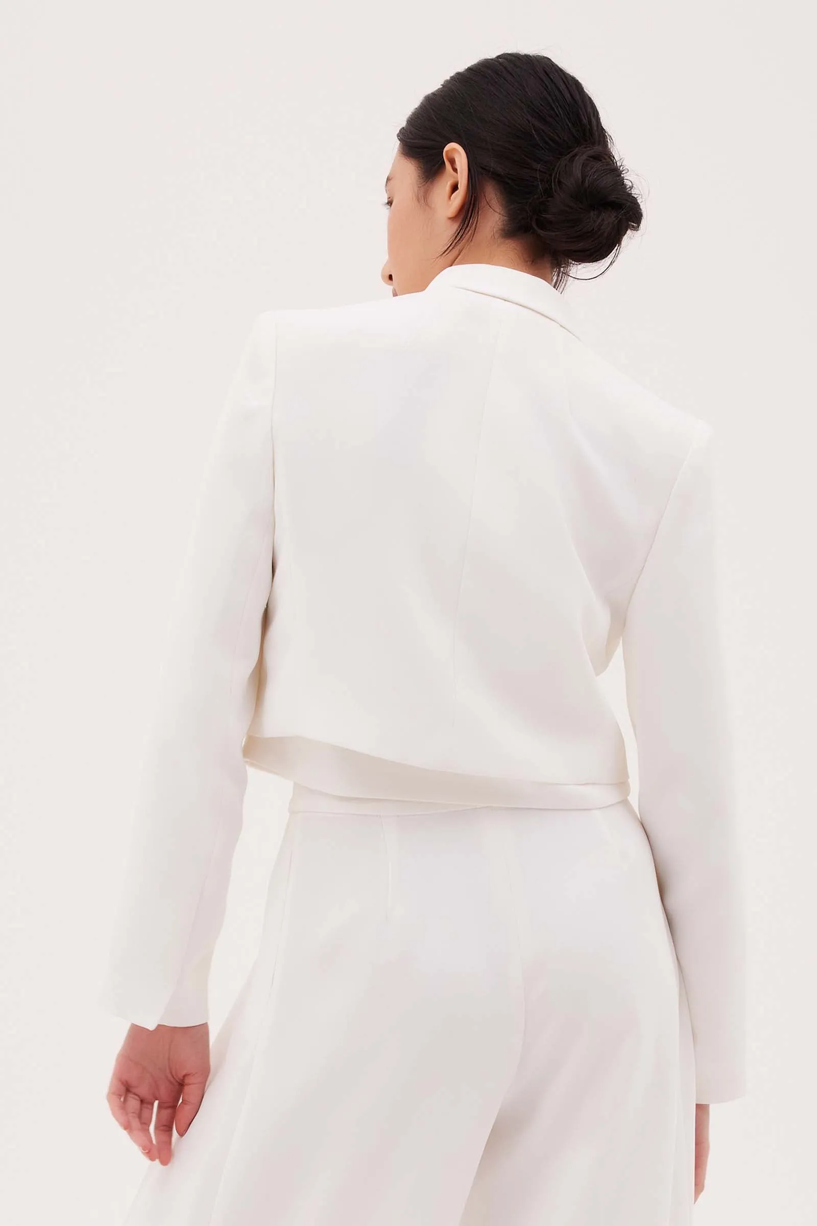 WHITE CREPE SOHO JACKET sold by Bianca Spender product image thumbnail 5