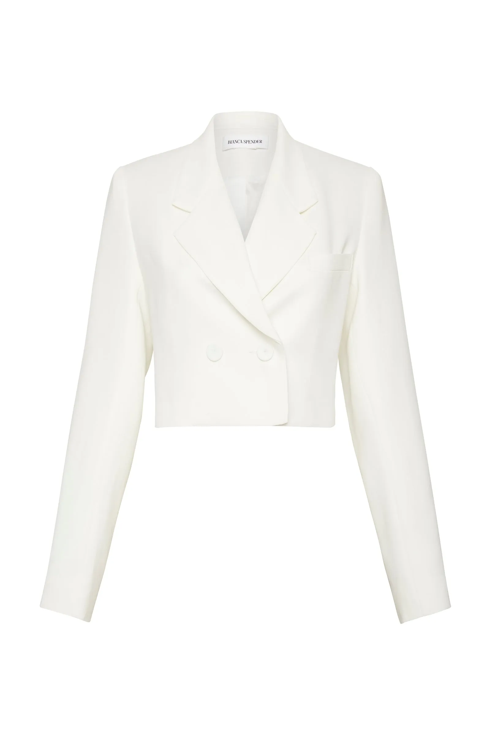 WHITE CREPE SOHO JACKET sold by Bianca Spender product image thumbnail 3