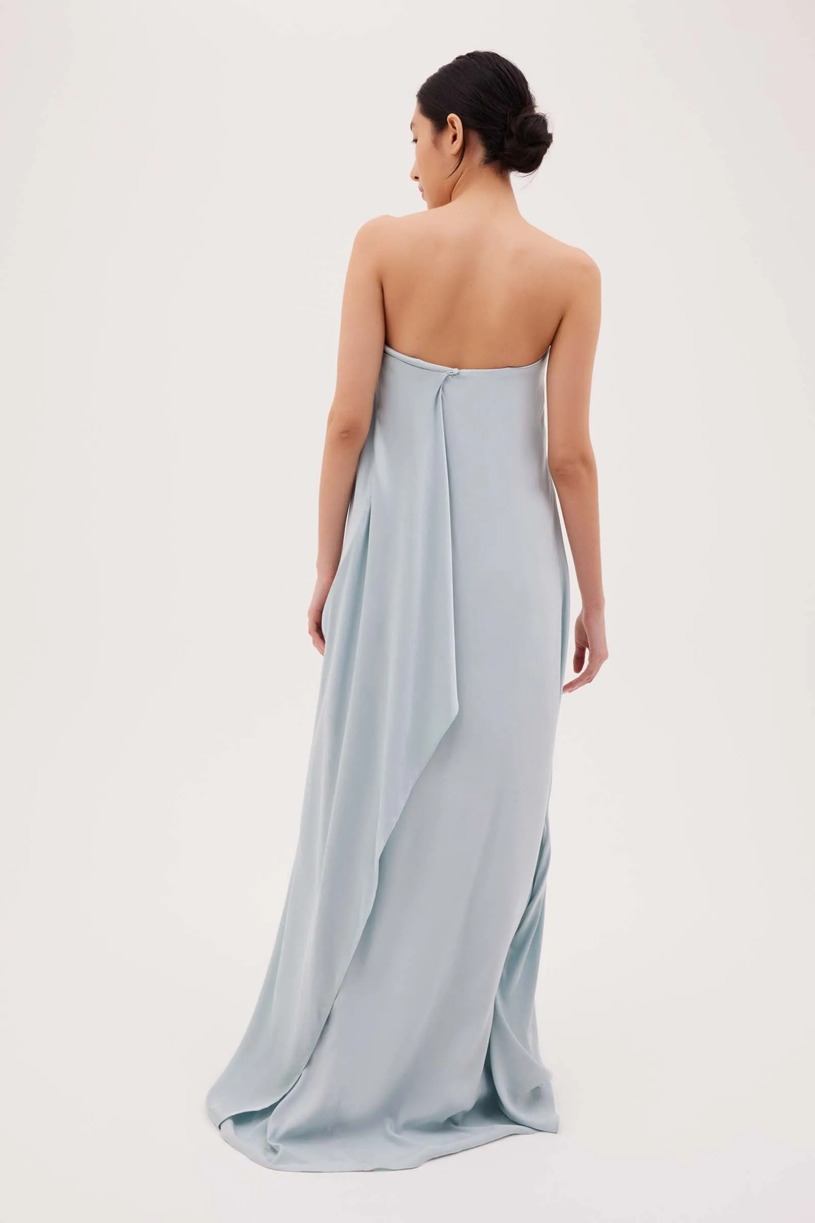 AQUA SATIN ALINA DRESS sold by Bianca Spender product image thumbnail 2