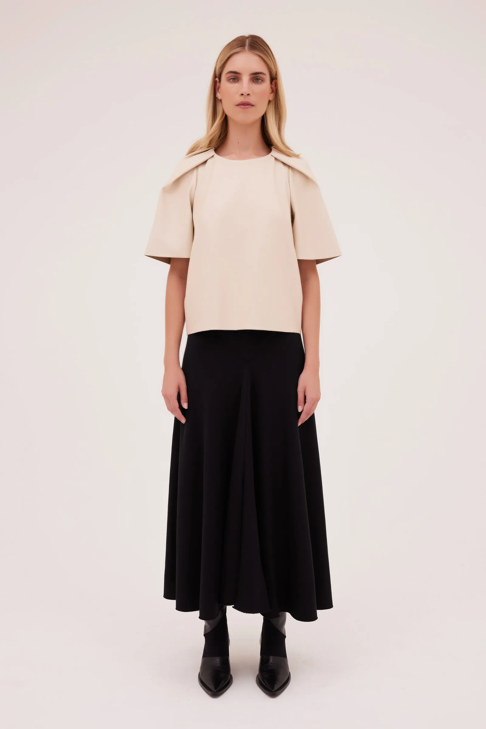 BLACK JERSEY LENNON SKIRT sold by Bianca Spender