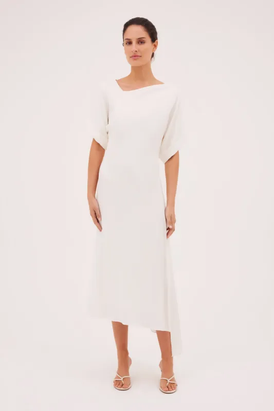 IVORY SATIN CREPE PALOMA DRESS sold by Bianca Spender