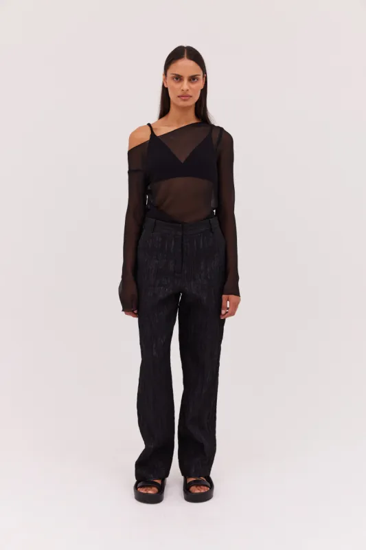 BLACK JACQUARD COSMOS PANT sold by Bianca Spender