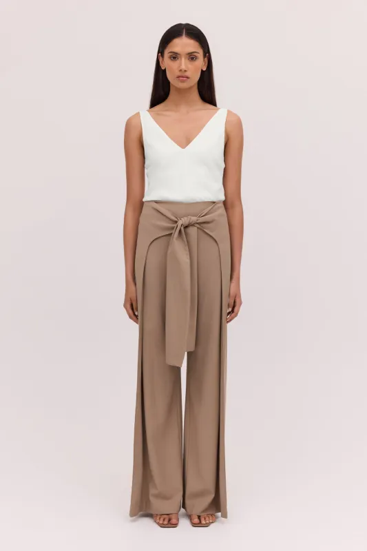 LATTE SUITING FLUENT PANT sold by Bianca Spender