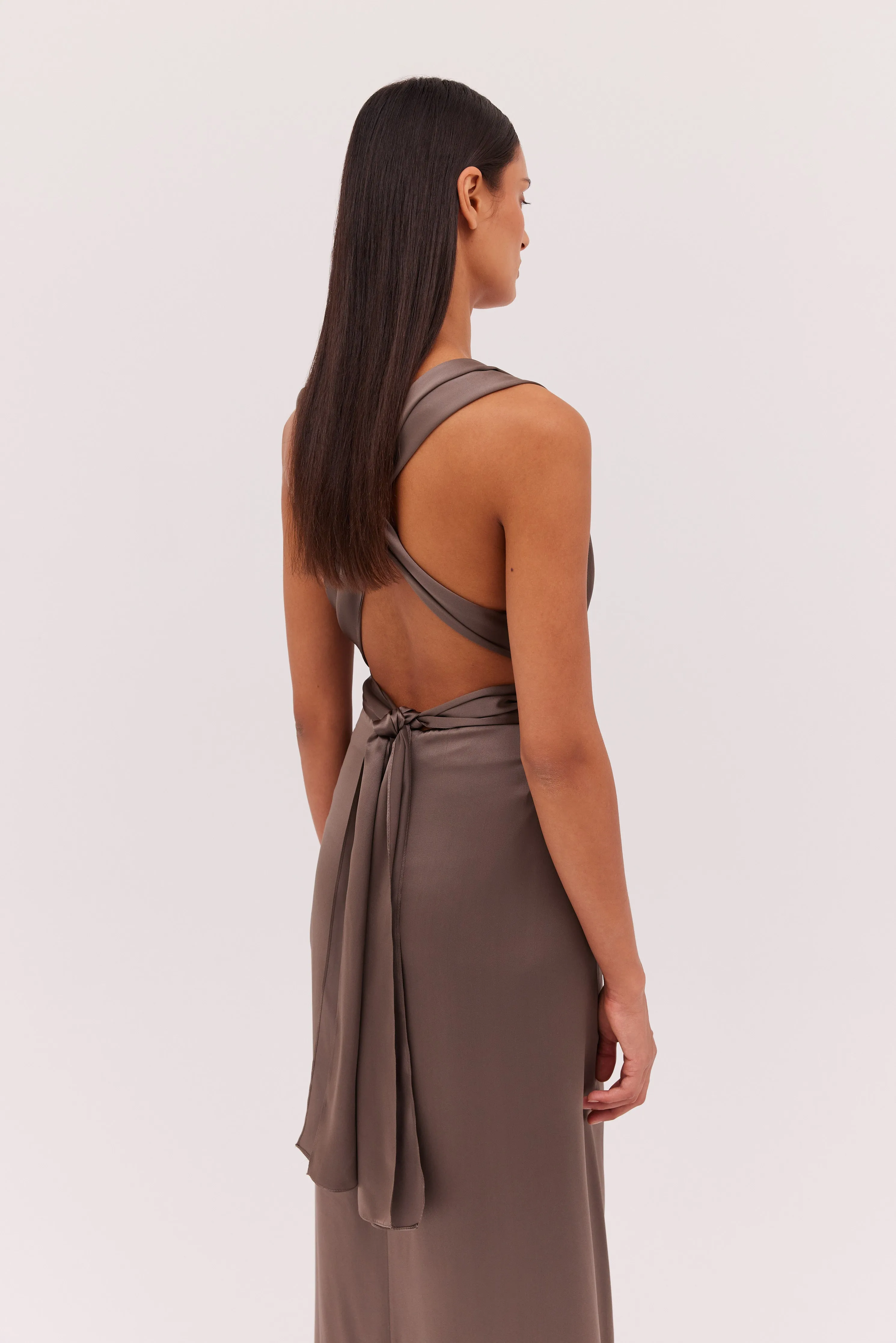 BRONZE SILK ASCENDENT GOWN sold by Bianca Spender product image thumbnail 5