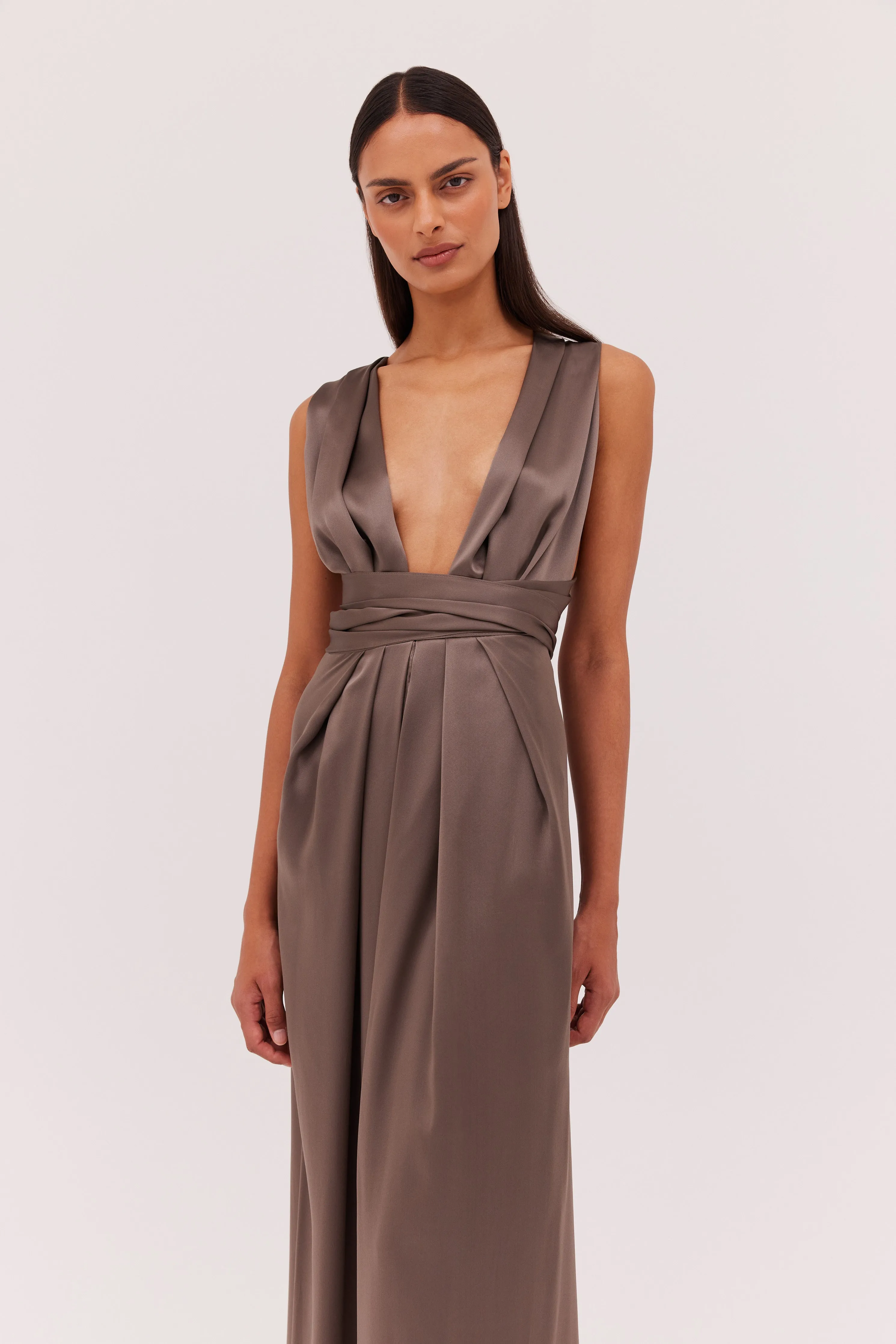 BRONZE SILK ASCENDENT GOWN sold by Bianca Spender product image thumbnail 2