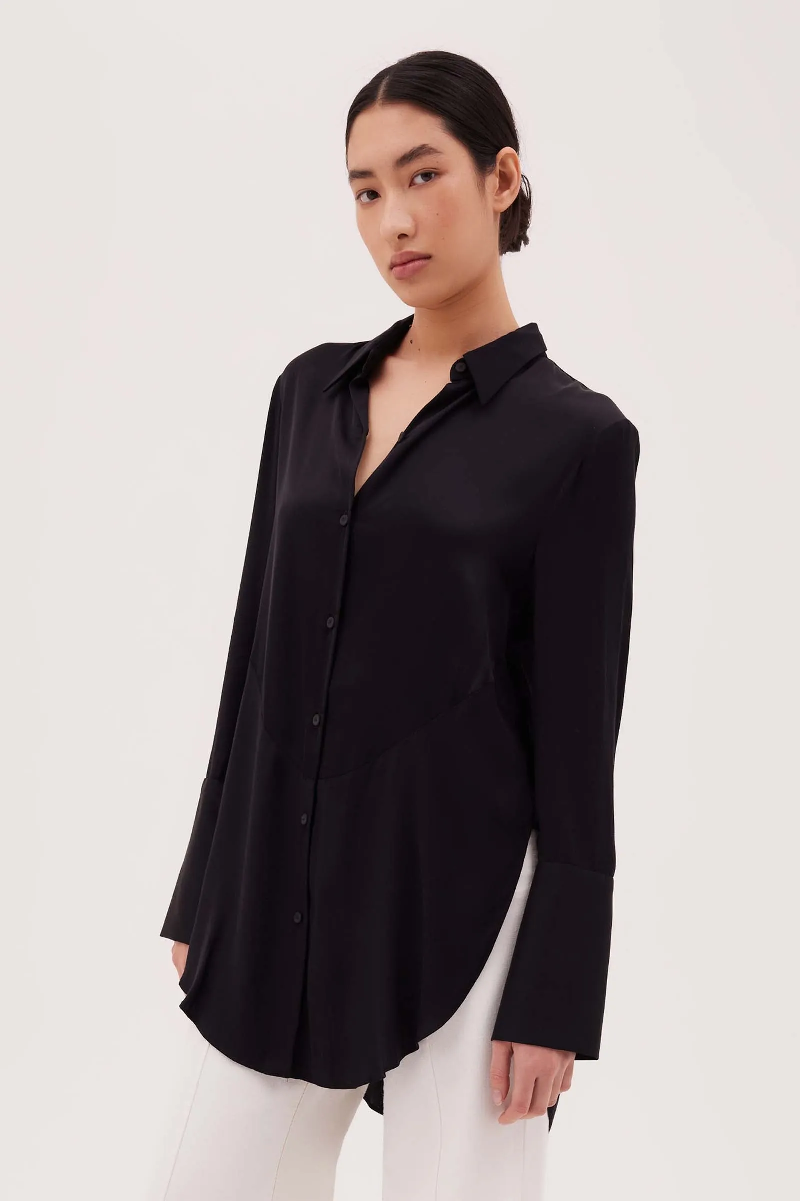 JETT SATIN BOND SHIRT sold by Bianca Spender product image thumbnail 2