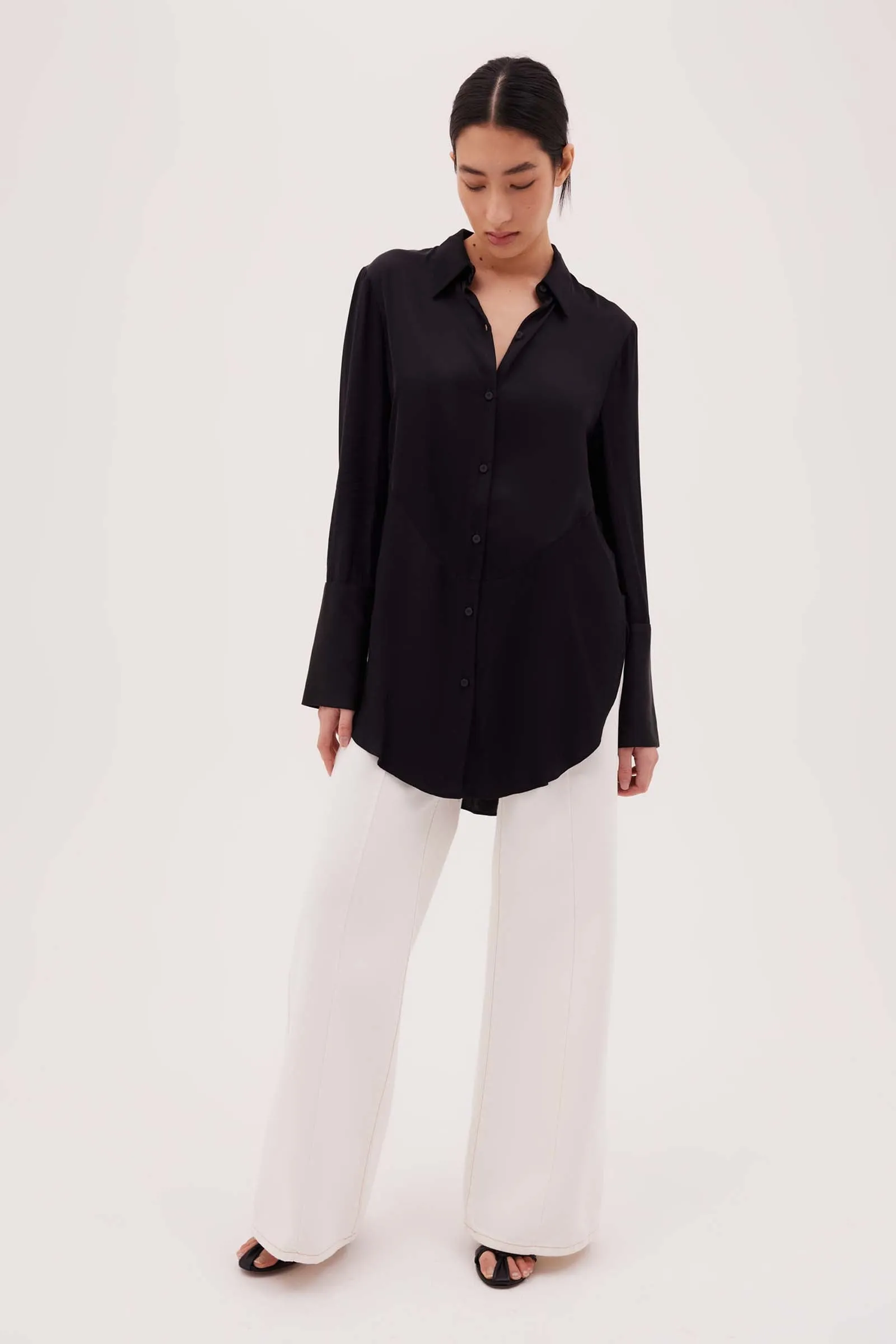 JETT SATIN BOND SHIRT sold by Bianca Spender