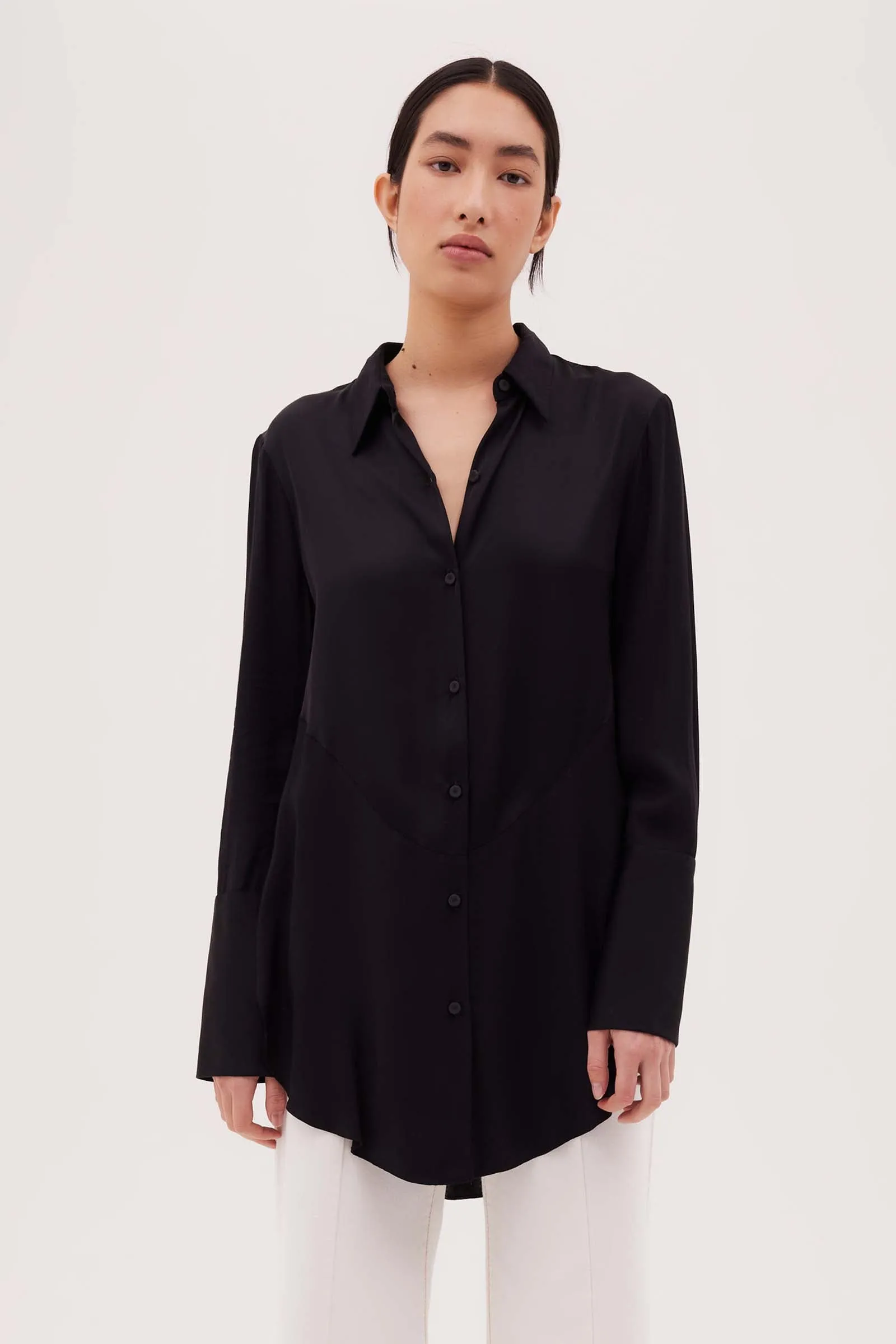 JETT SATIN BOND SHIRT sold by Bianca Spender product image thumbnail 4