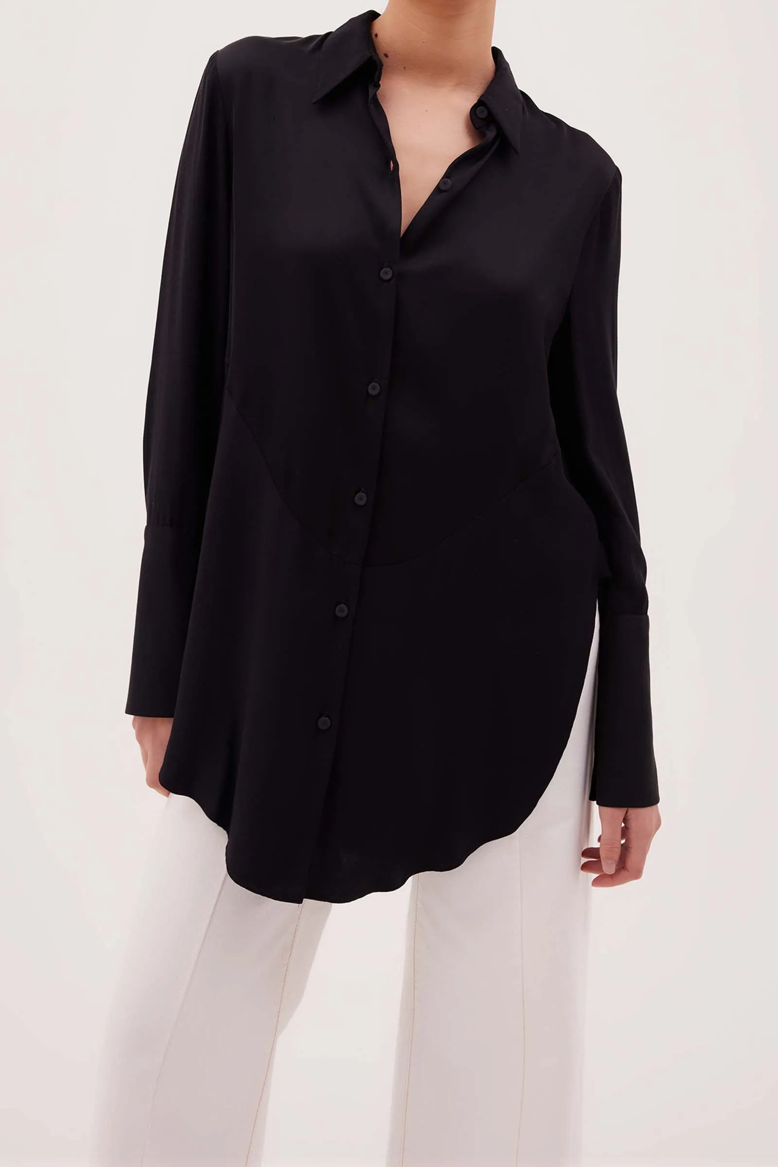 JETT SATIN BOND SHIRT sold by Bianca Spender product image thumbnail 5