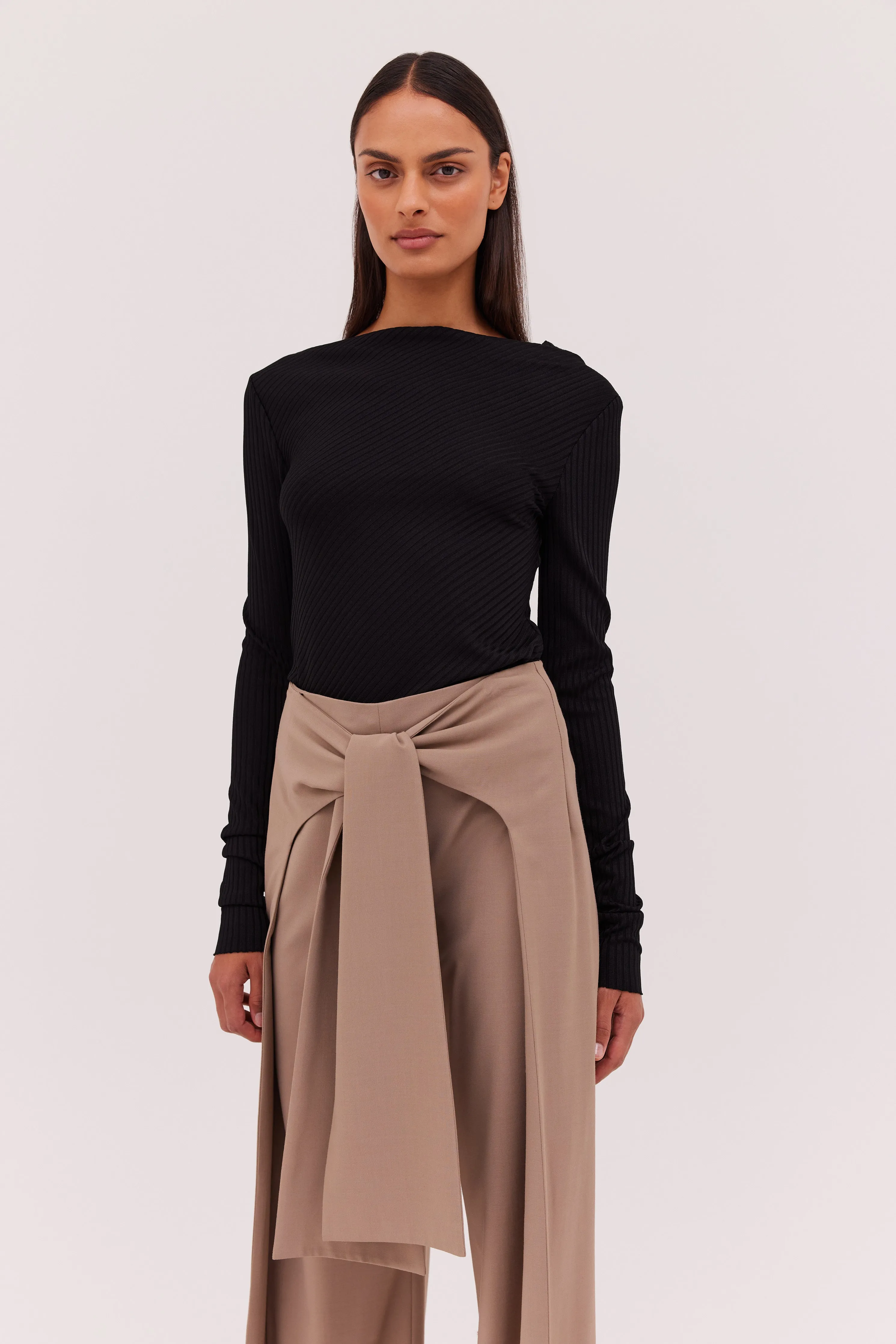 BLACK RIB PROSPER TOP sold by Bianca Spender