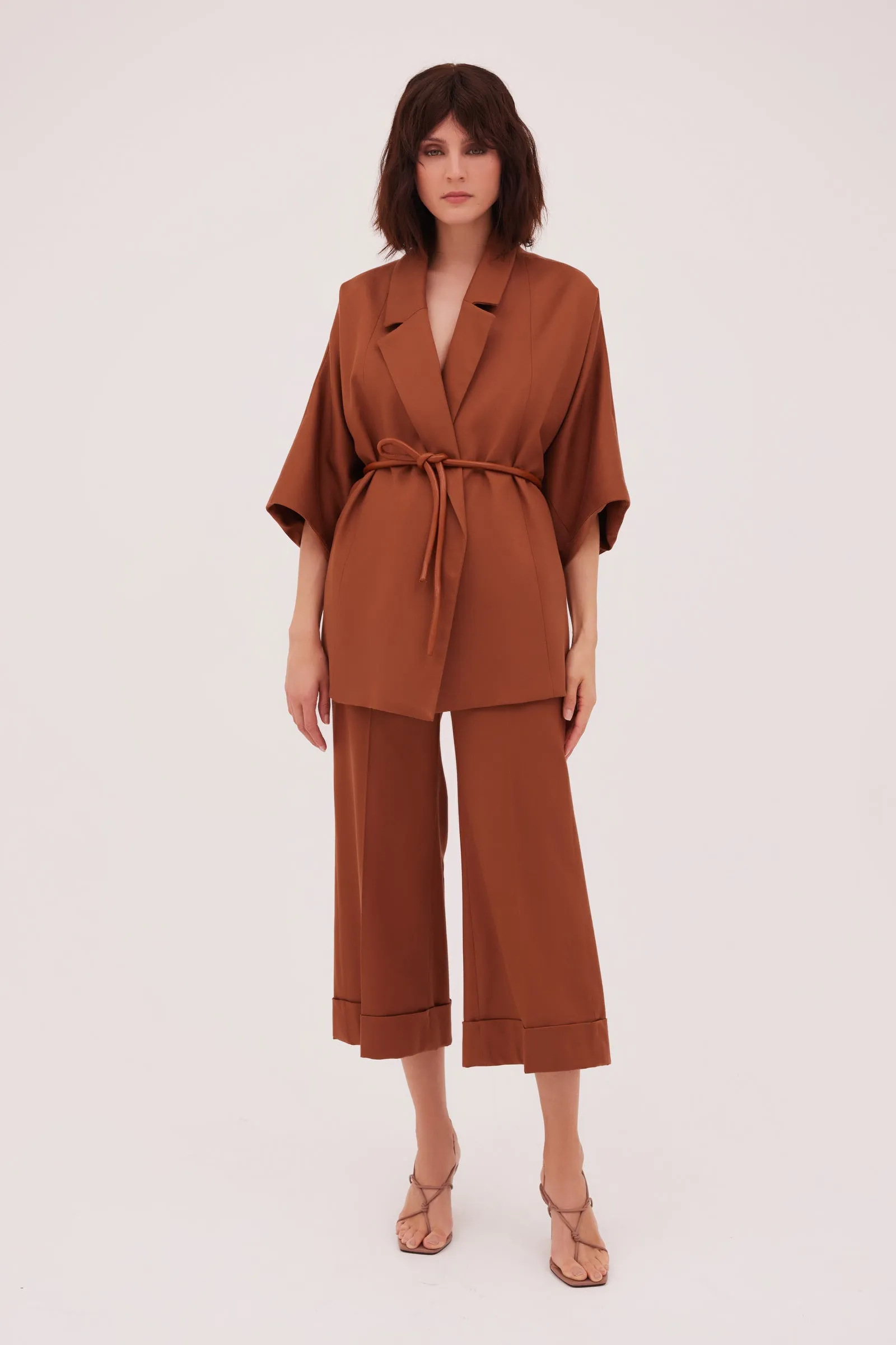 TOFFEE TWILL STATUS PANT sold by Bianca Spender