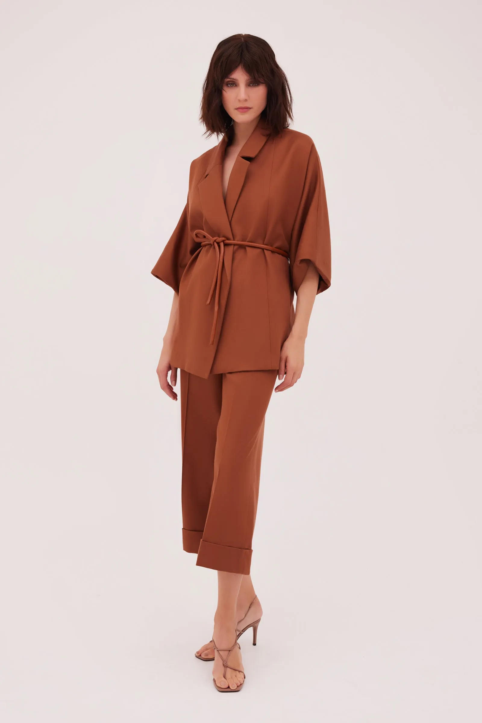 TOFFEE TWILL STATUS PANT sold by Bianca Spender product image thumbnail 2