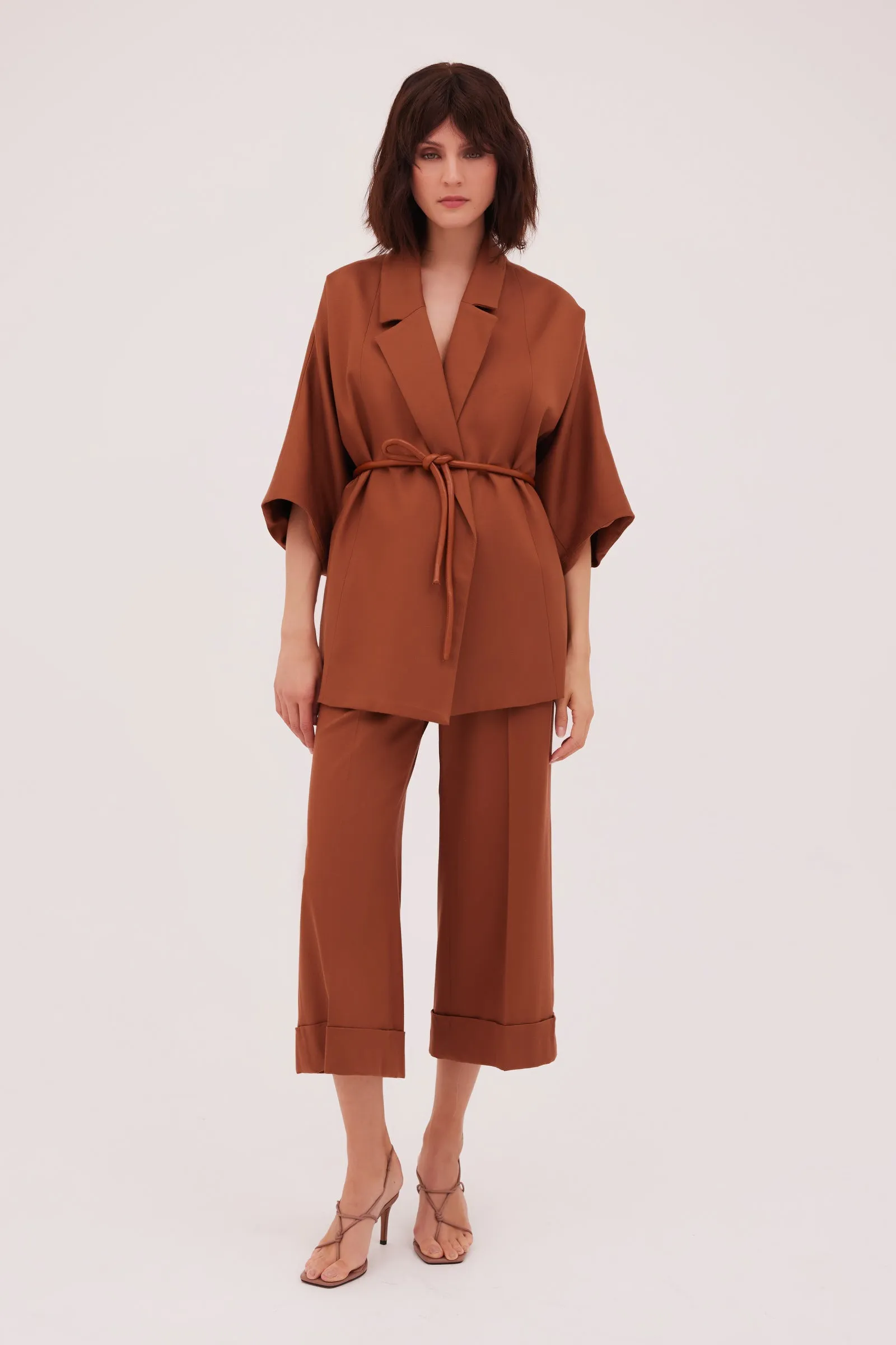 TOFFEE TWILL STATUS PANT sold by Bianca Spender product image thumbnail 3