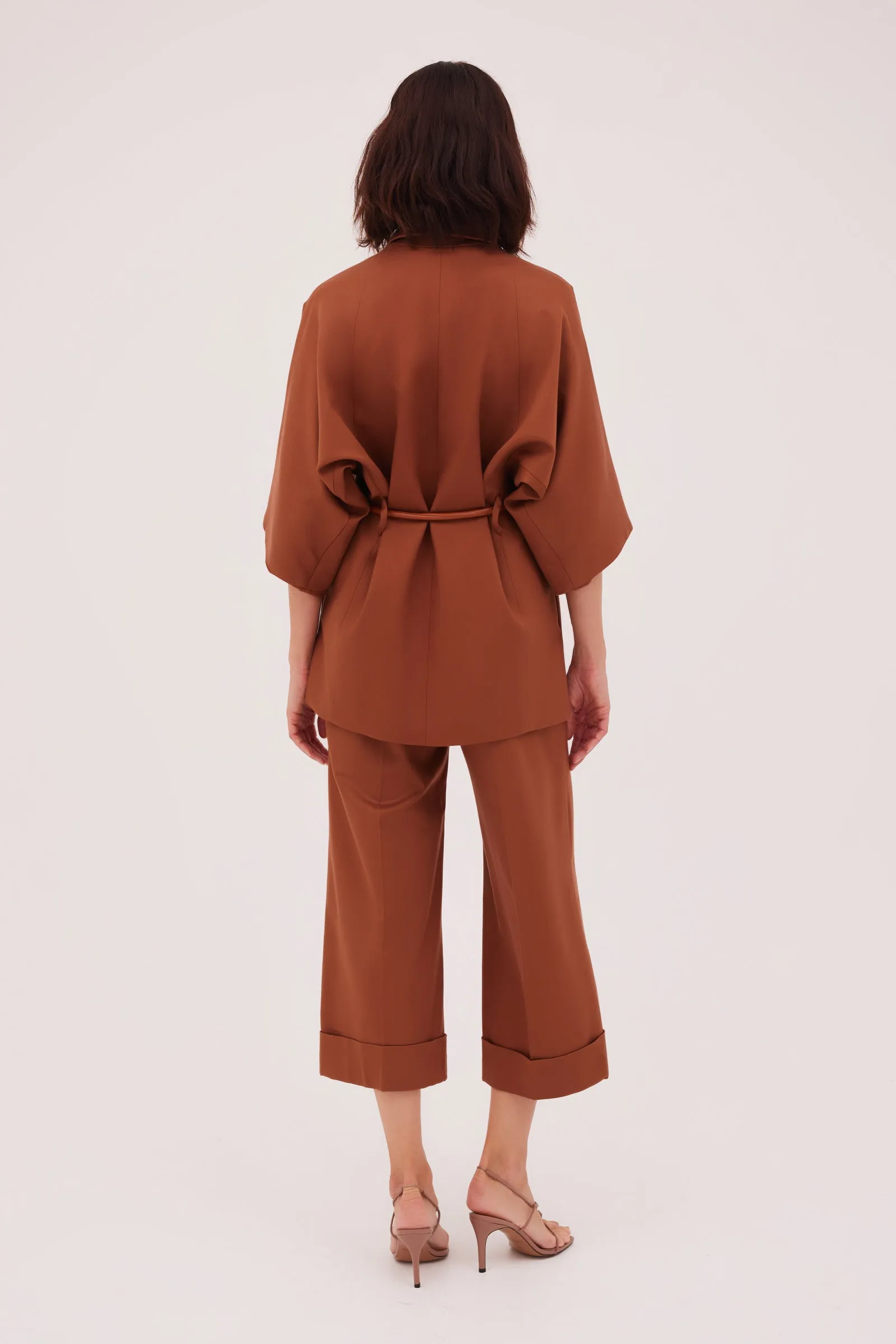TOFFEE TWILL STATUS PANT sold by Bianca Spender product image thumbnail 4