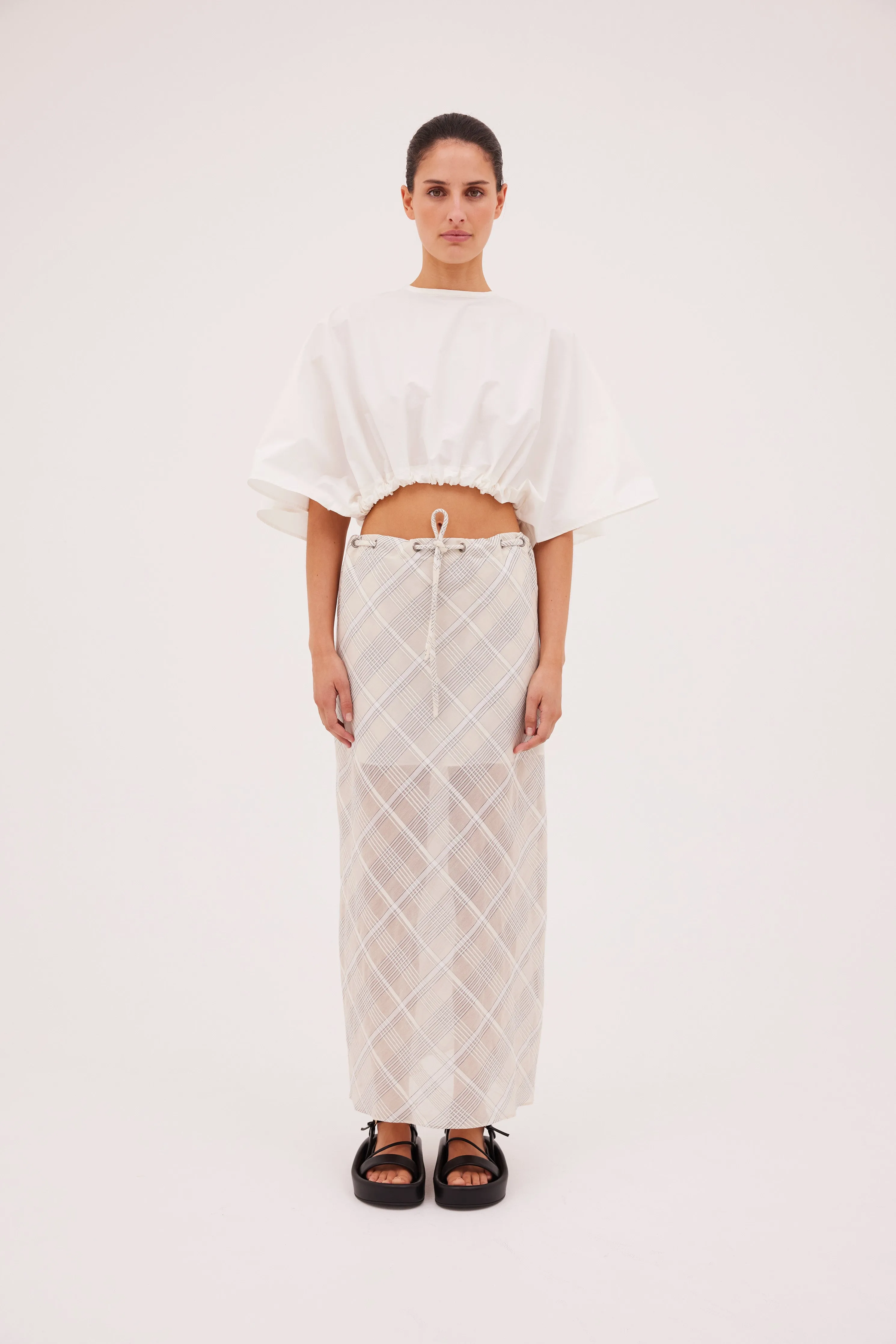 WHITE COTTON ENVELOP TOP sold by Bianca Spender