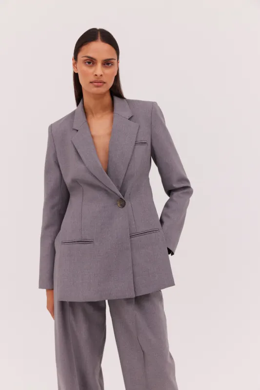 GREY WOOL LIBERTY JACKET sold by Bianca Spender