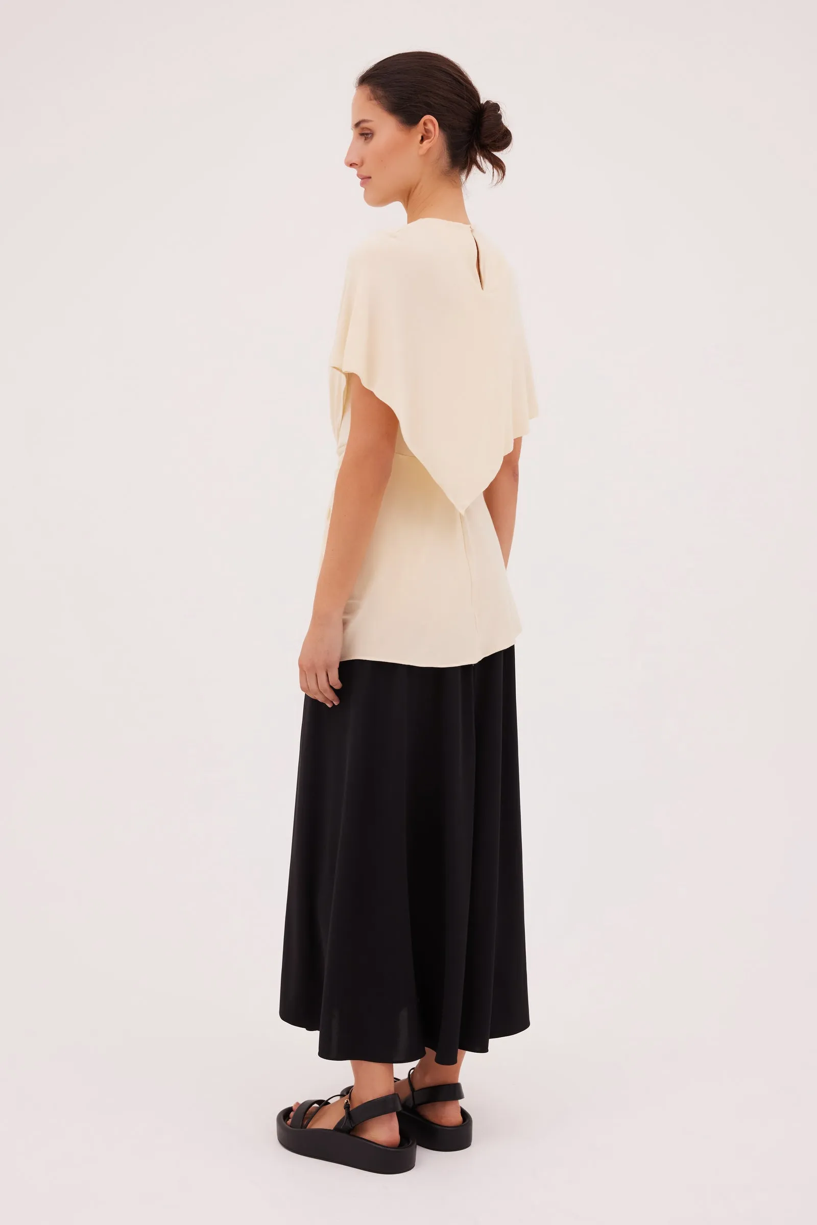 WHEAT JERSEY HELENA TOP sold by Bianca Spender product image thumbnail 2