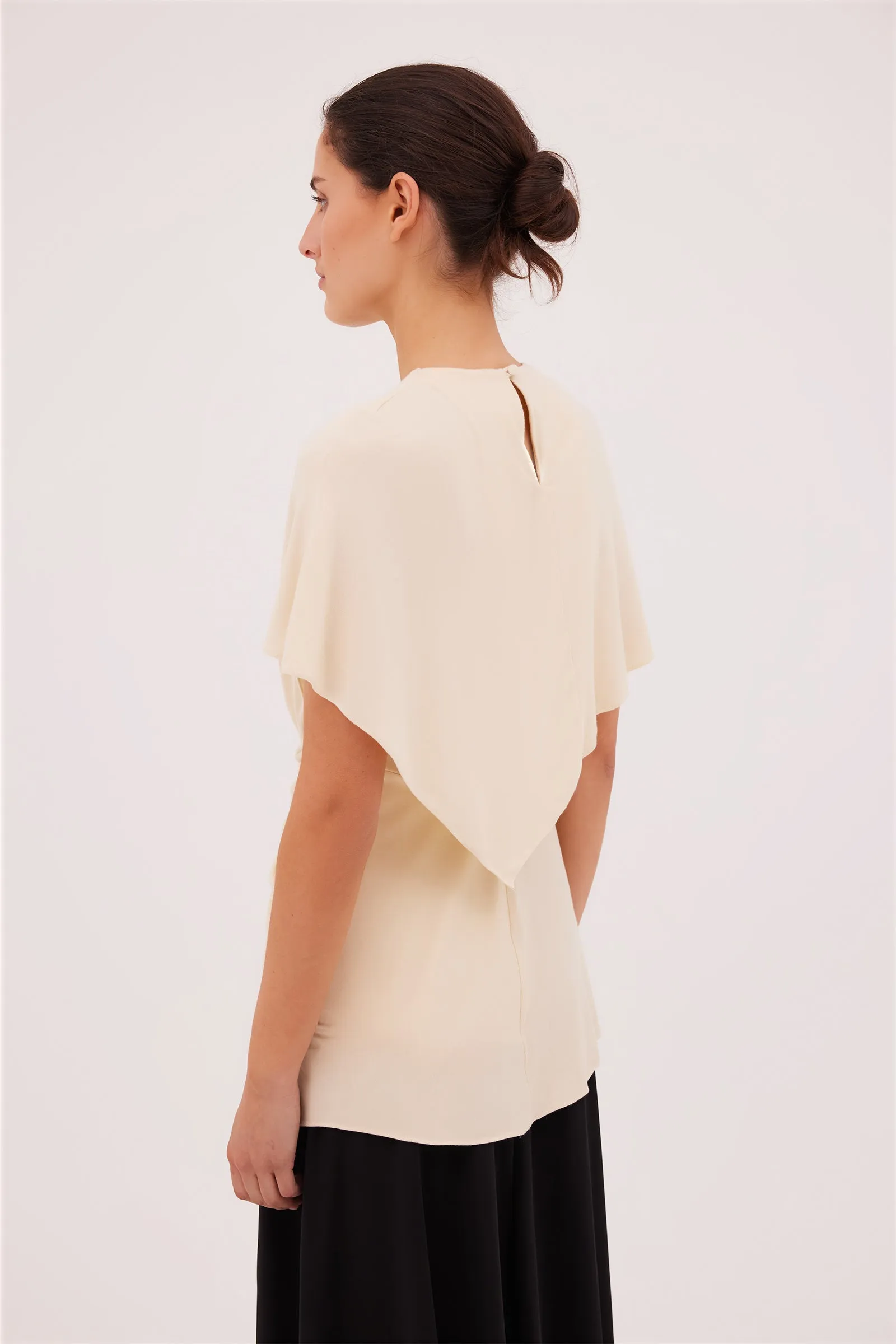WHEAT JERSEY HELENA TOP sold by Bianca Spender product image thumbnail 3