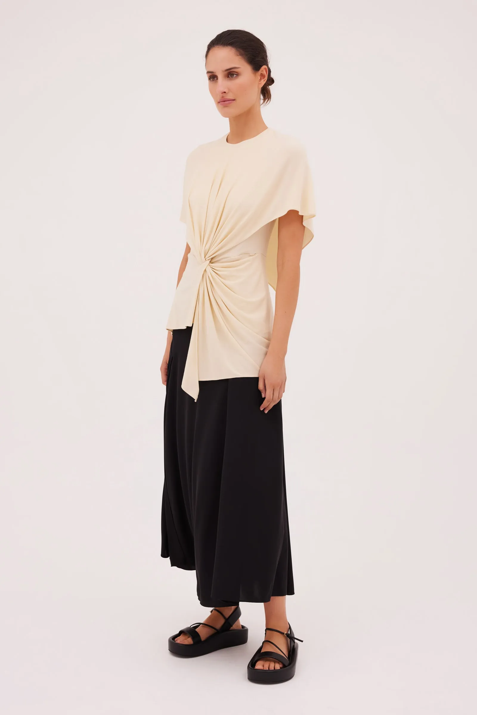 WHEAT JERSEY HELENA TOP sold by Bianca Spender product image thumbnail 5