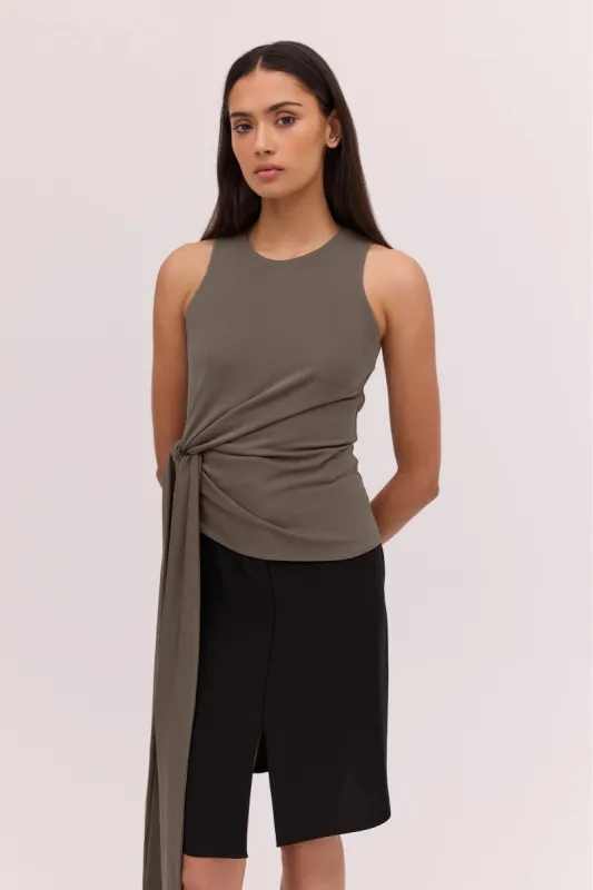 BRONZE JERSEY AESTHETE TOP sold by Bianca Spender