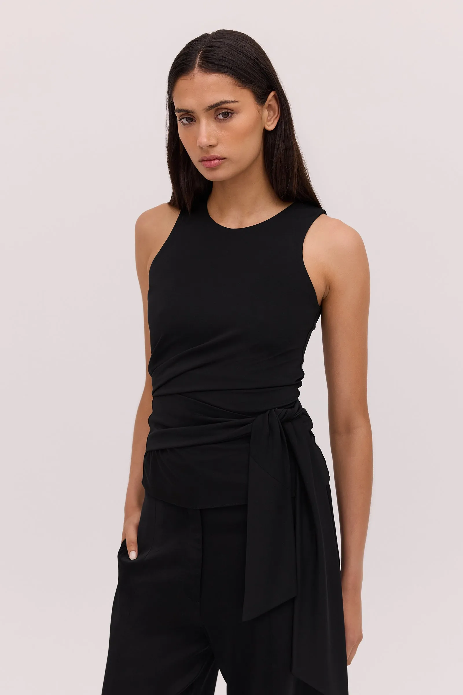 BLACK JERSEY AESTHETE TOP sold by Bianca Spender