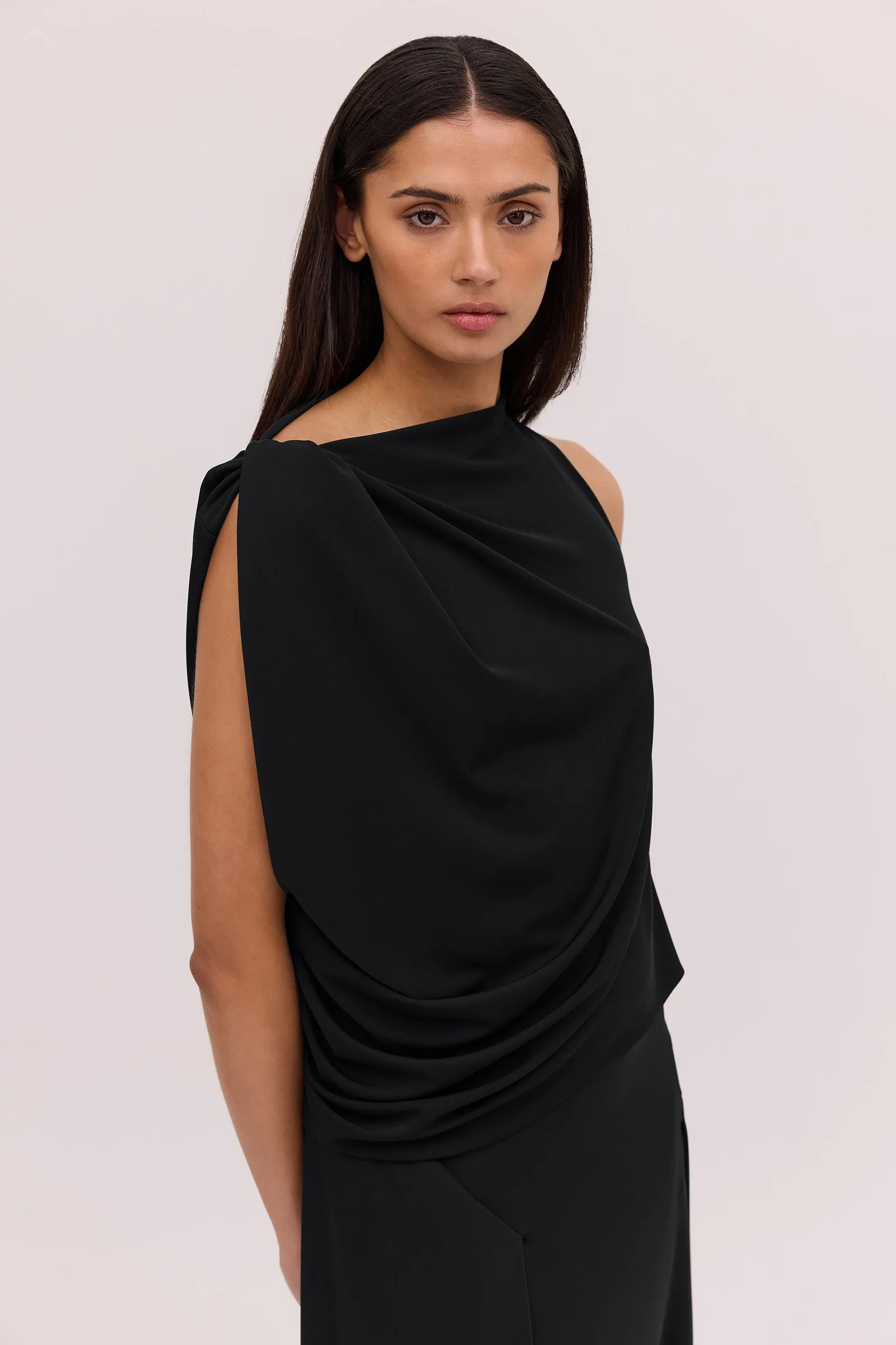 BLACK JERSEY ROMA TOP sold by Bianca Spender