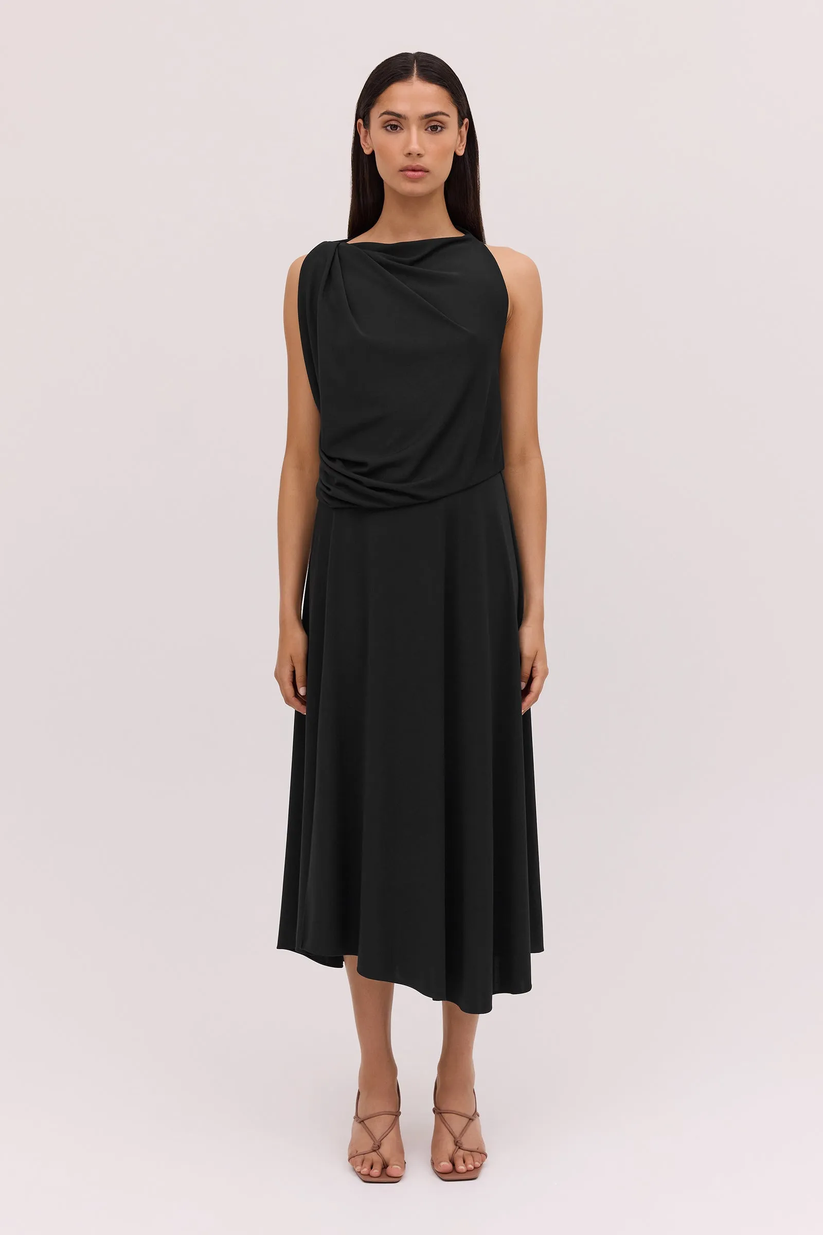 BLACK JERSEY MANDALA DRESS sold by Bianca Spender