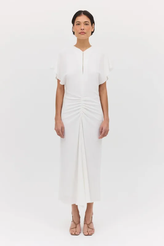 IVORY TEXTURED YAYOI DRESS sold by Bianca Spender