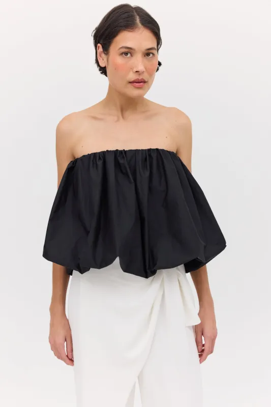 BLACK COTTON HAZEL TOP sold by Bianca Spender