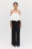 WHITE COTTON HAZEL TOP sold by Bianca Spender
